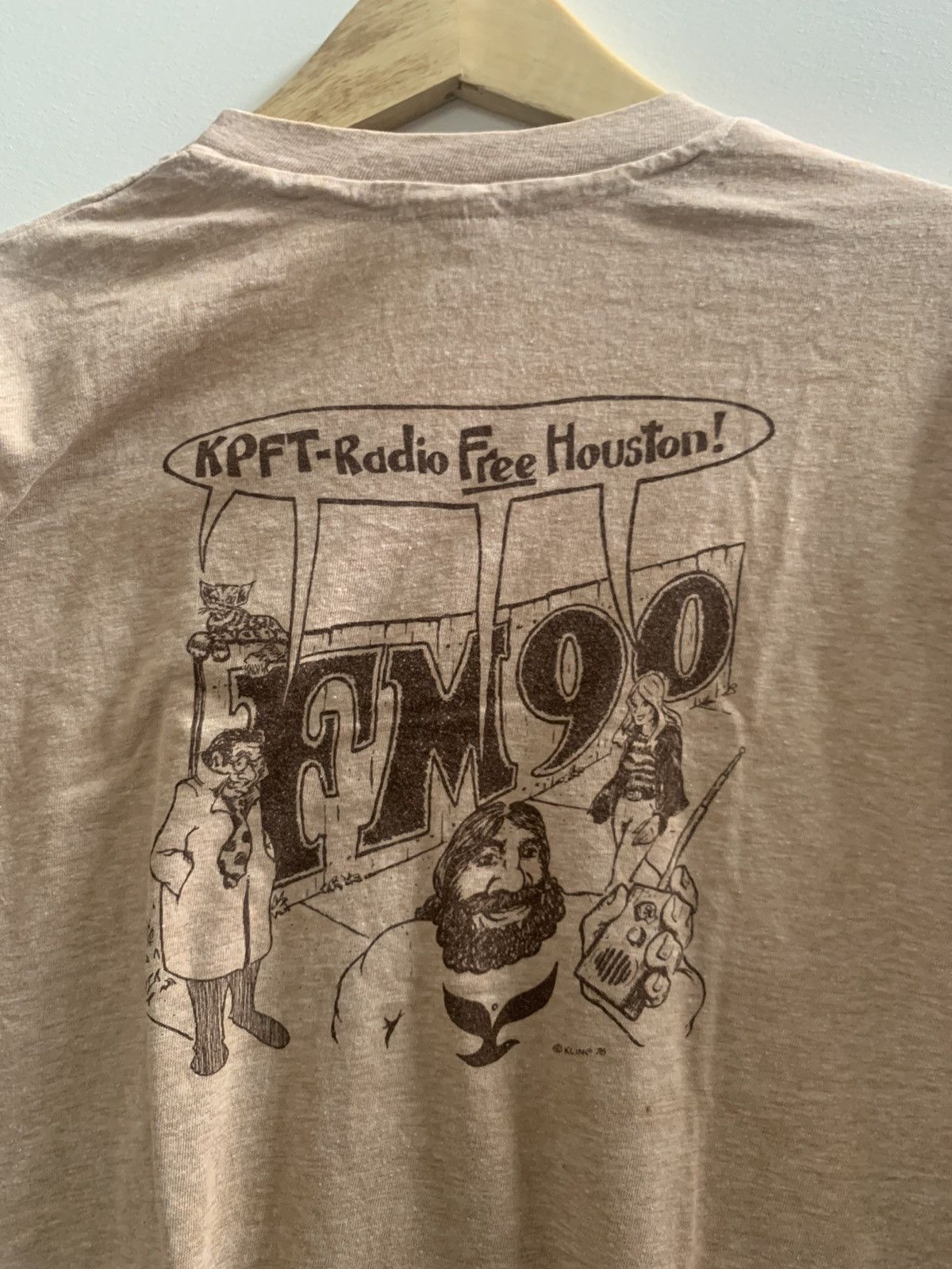 Band Tees Vintage 1976 beyond cosmic cowboy kpft 90fm Size US L / EU 52-54 / 3 - 4 Thumbnail