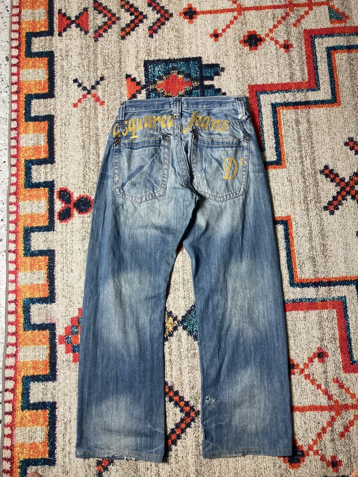 関税送料込♪DSQUARED2/Cropped Tiger Embroidered Jeans Dsquared2 - Cool girl cropped jeans