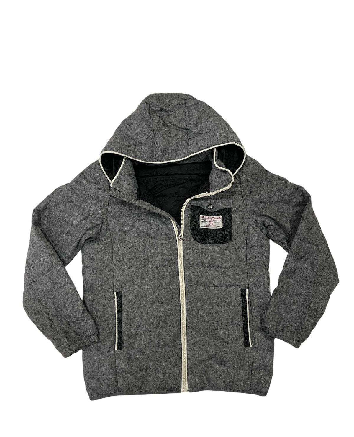 Harris tweed x Closshi premium Poland down puffer jacket