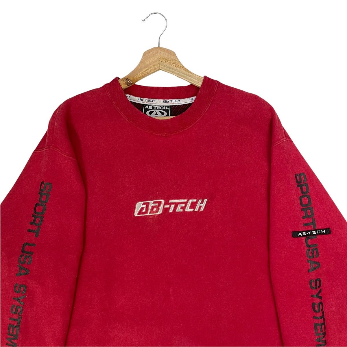 Japanese Brand Ab-Tech Embroidered Logo Pullover Crewneck Sweatshirt Size M Size US M / EU 48-50 / 2 - 5 Thumbnail