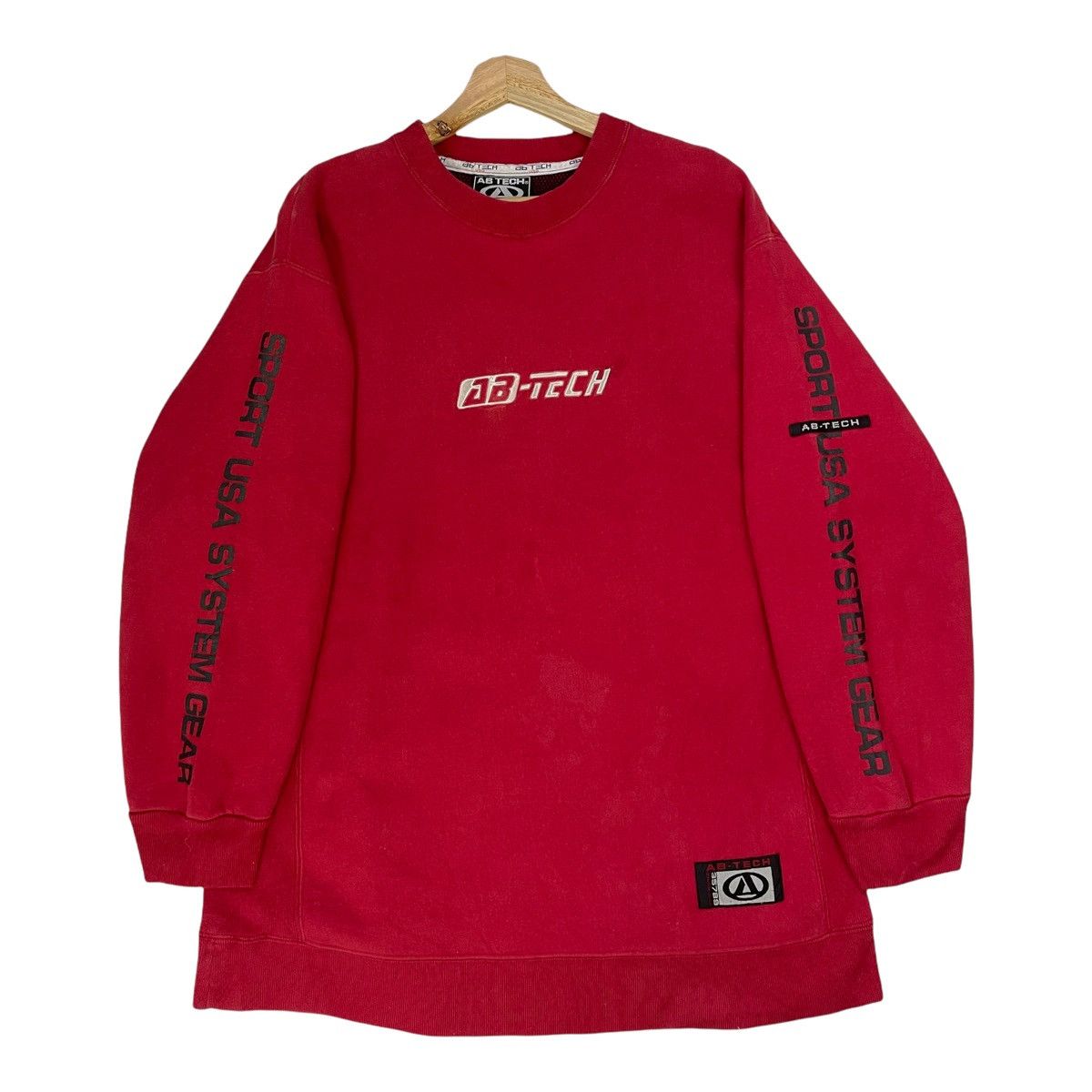Japanese Brand Ab-Tech Embroidered Logo Pullover Crewneck Sweatshirt Size M Size US M / EU 48-50 / 2 - 1 Thumbnail
