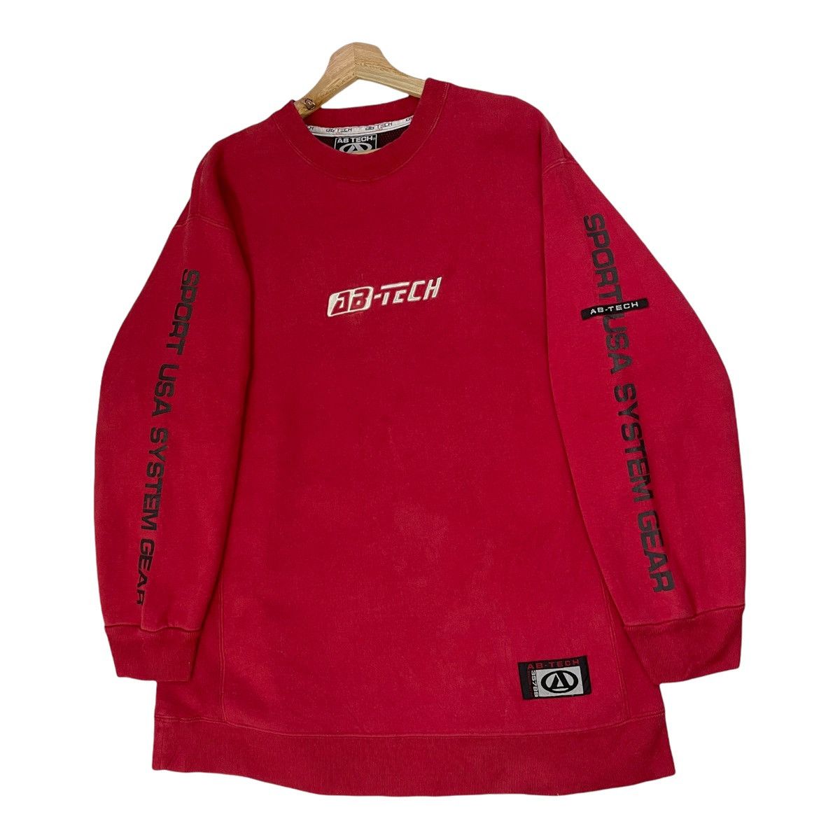 Japanese Brand Ab-Tech Embroidered Logo Pullover Crewneck Sweatshirt Size M Size US M / EU 48-50 / 2 - 3 Thumbnail