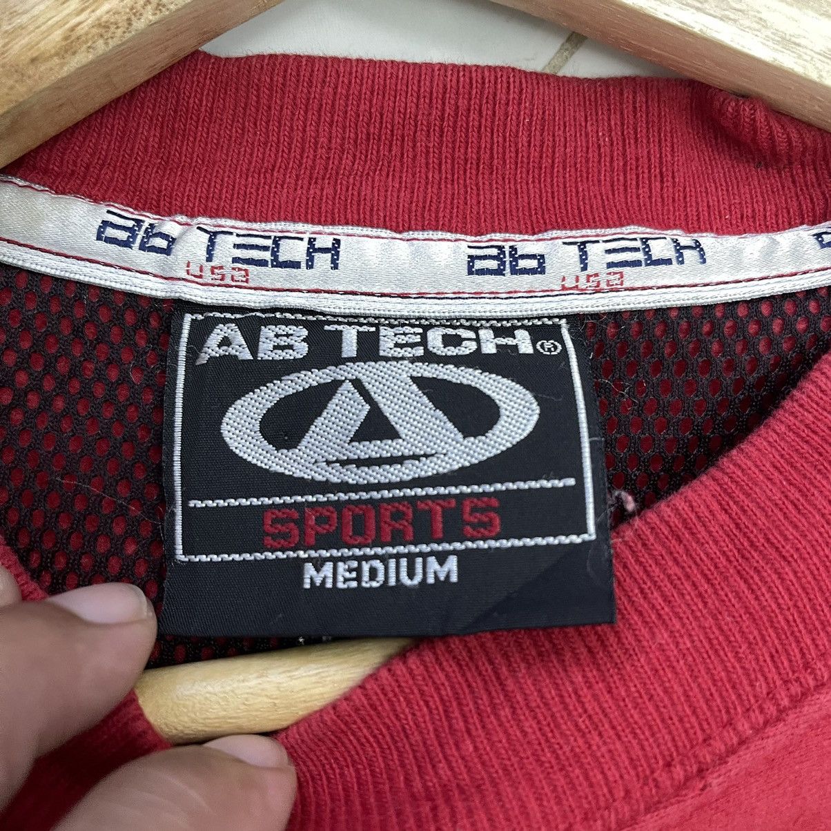 Japanese Brand Ab-Tech Embroidered Logo Pullover Crewneck Sweatshirt Size M Size US M / EU 48-50 / 2 - 9 Thumbnail