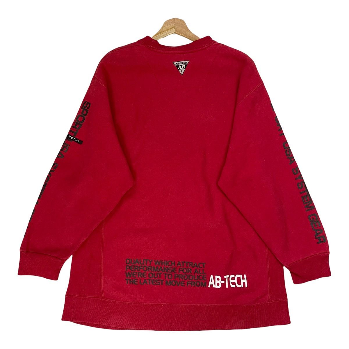 Japanese Brand Ab-Tech Embroidered Logo Pullover Crewneck Sweatshirt Size M Size US M / EU 48-50 / 2 - 7 Thumbnail