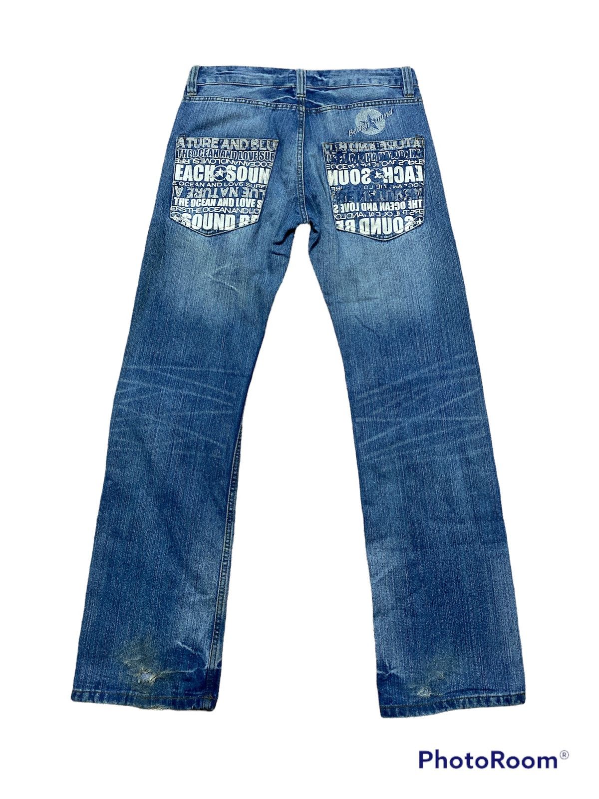 Hysteric Glamour Japan Beach Sound Patch Distressed Denim 231 Size US 32 / EU 48 - 4 Thumbnail