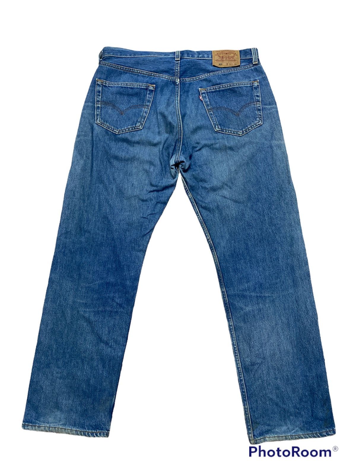 Levi's × Vintage Levis 501 Distressed Made in USA Vintage 90s Size US 36 / EU 52 - 3 Thumbnail