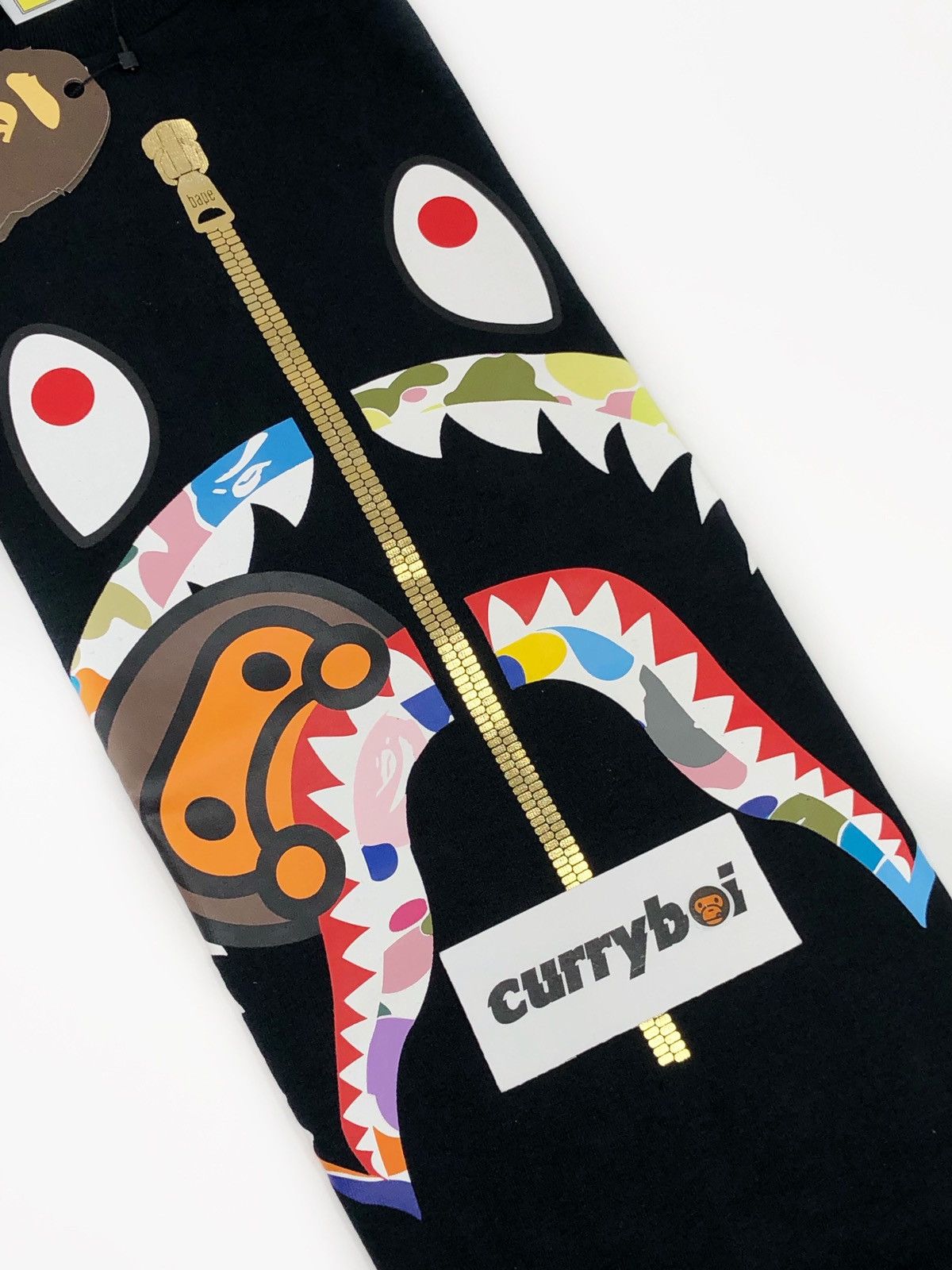 Bape BAPE Multi Camo Milo Shark Tee Black Size US M / EU 48-50 / 2 - 4 Thumbnail