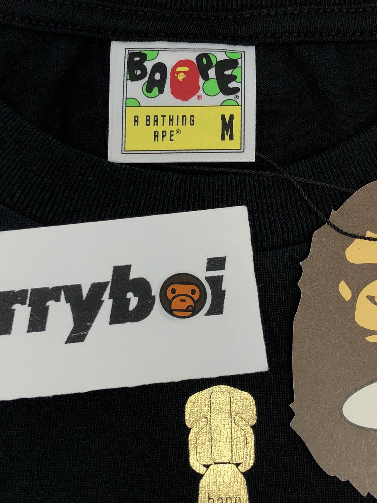 Bape BAPE Multi Camo Milo Shark Tee Black Size US M / EU 48-50 / 2 - 5 Thumbnail