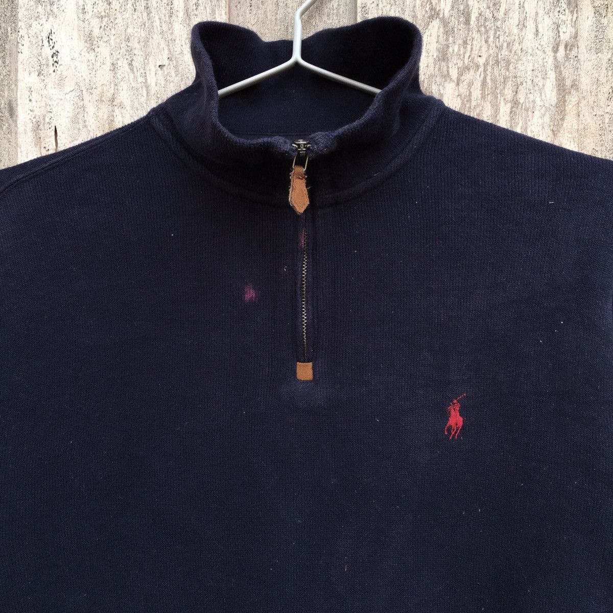 Polo Ralph Lauren × Vintage Vintage Polo Ralph Lauren Half Zip Sweatshirt Size US L / EU 52-54 / 3 - 2 Thumbnail