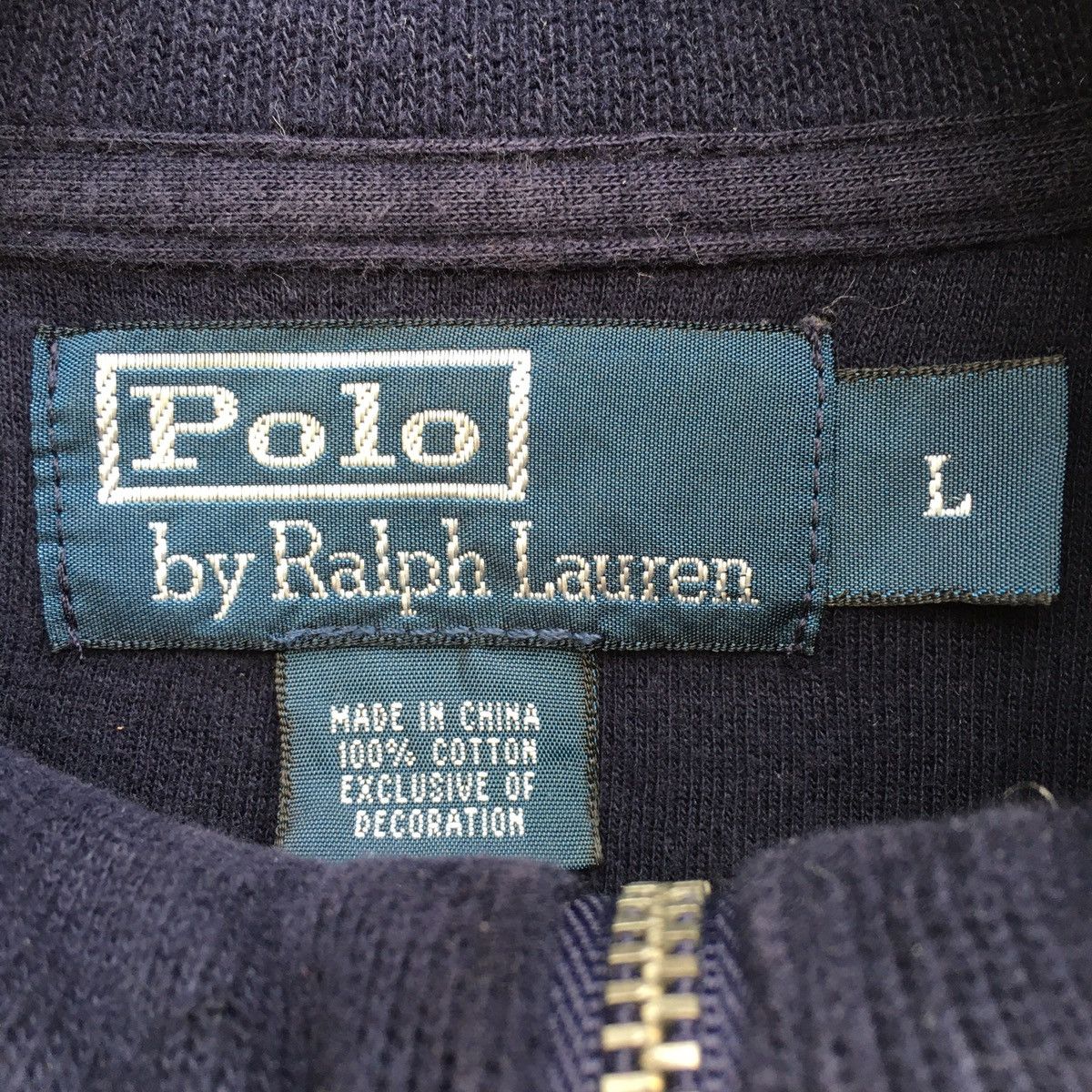 Polo Ralph Lauren × Vintage Vintage Polo Ralph Lauren Half Zip Sweatshirt Size US L / EU 52-54 / 3 - 5 Thumbnail
