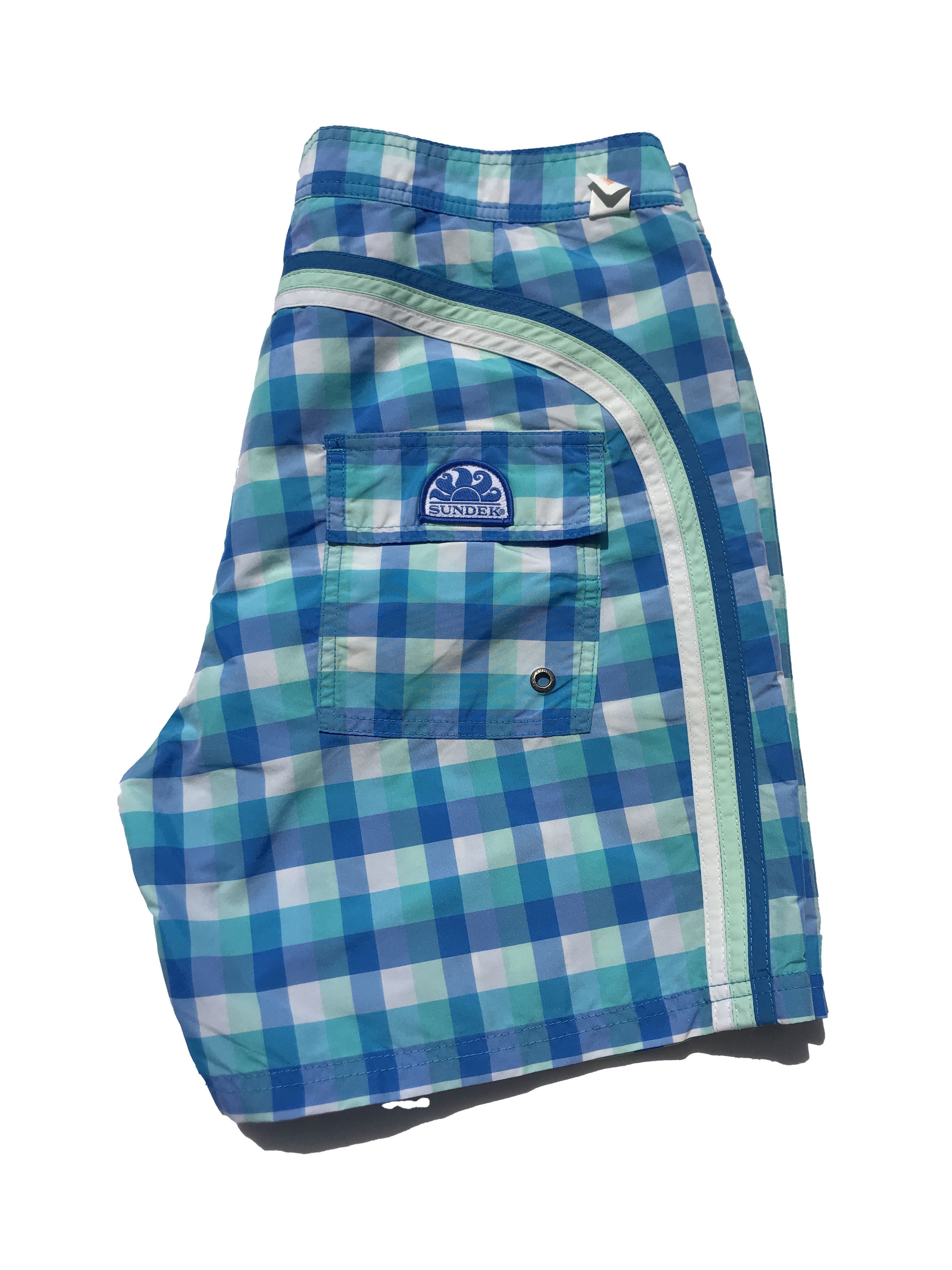 Sundek SUNDEK 32 Nova Check Shorts Trunks Bath Size 33 M L Plaid Size US 32 / EU 48 - 3 Thumbnail