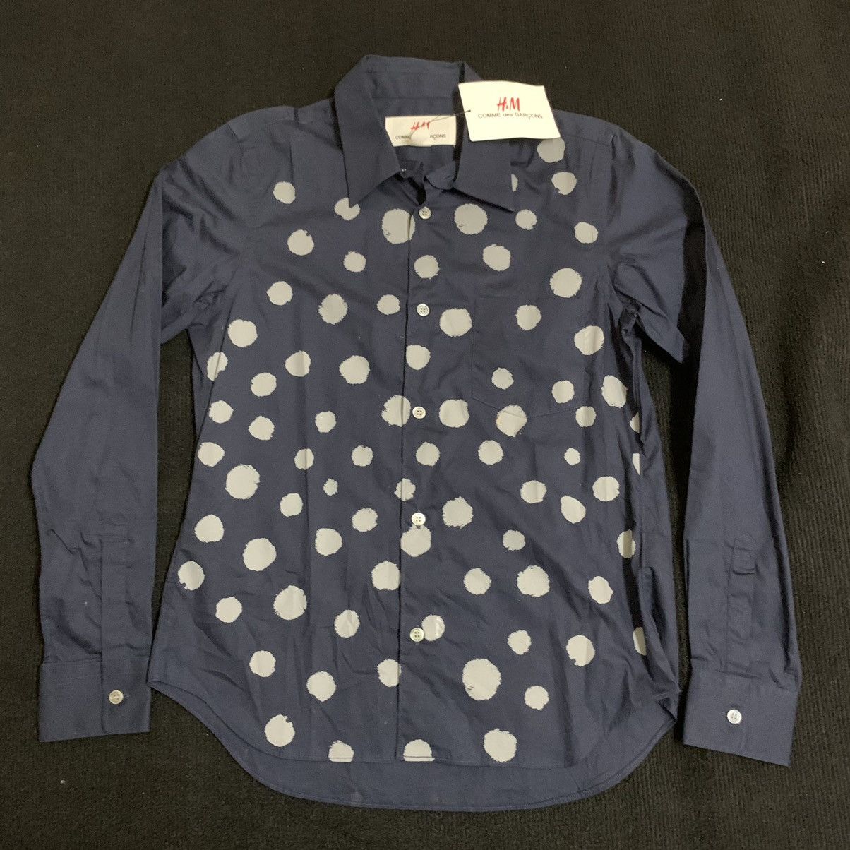 Comme des Garcons × H&M Comme Des Garcons x H&M Vintage Womans Dotted L/S Shirt Size US XXS / EU 40 - 1 Thumbnail