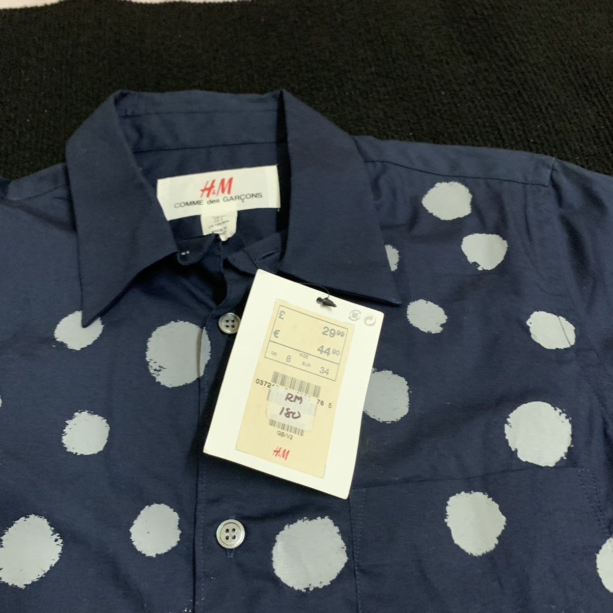 Comme des Garcons × H&M Comme Des Garcons x H&M Vintage Womans Dotted L/S Shirt Size US XXS / EU 40 - 3 Thumbnail