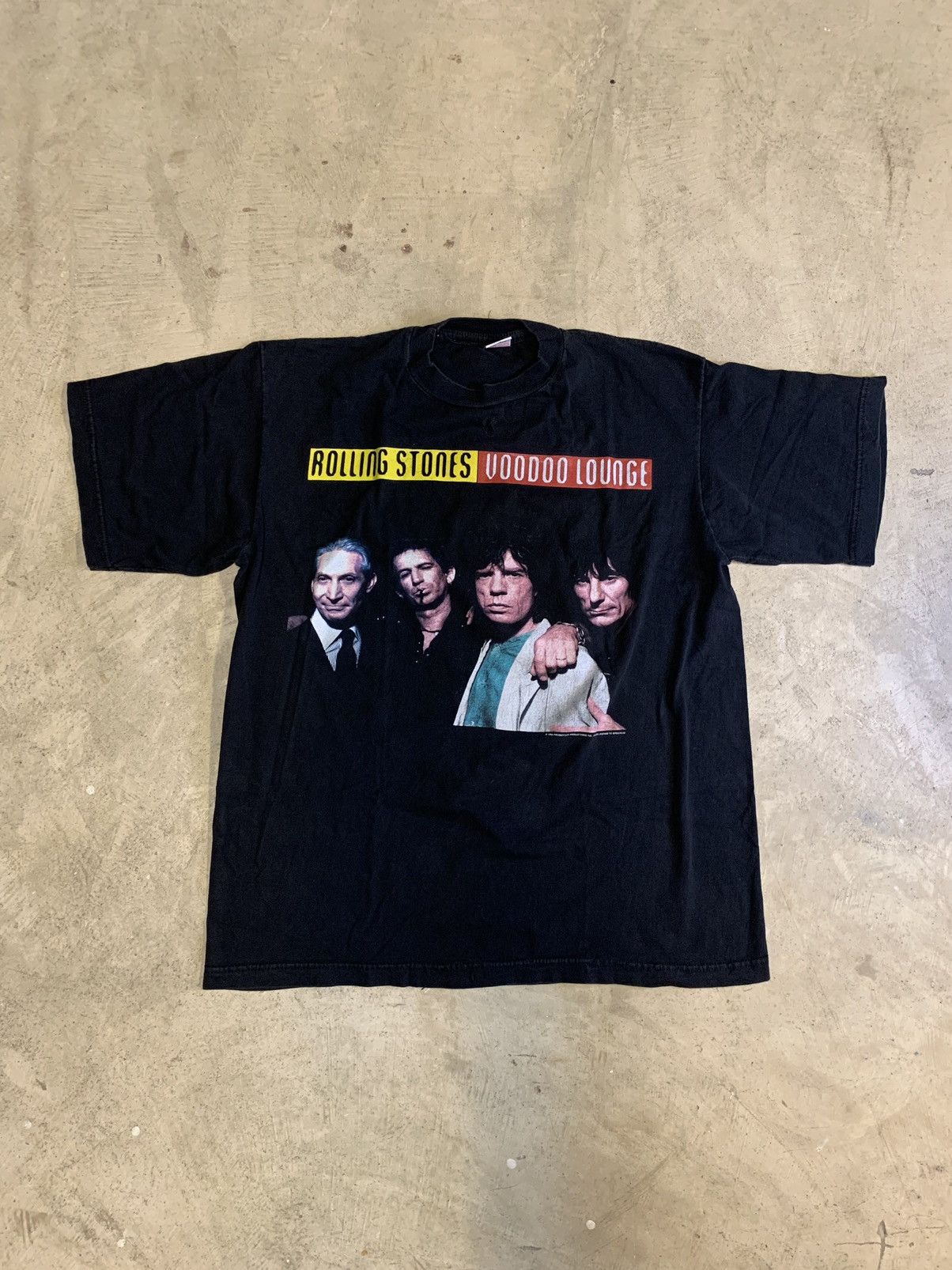 Vintage 1994 Rolling Stones Voodoo Lounge World Tour Tee