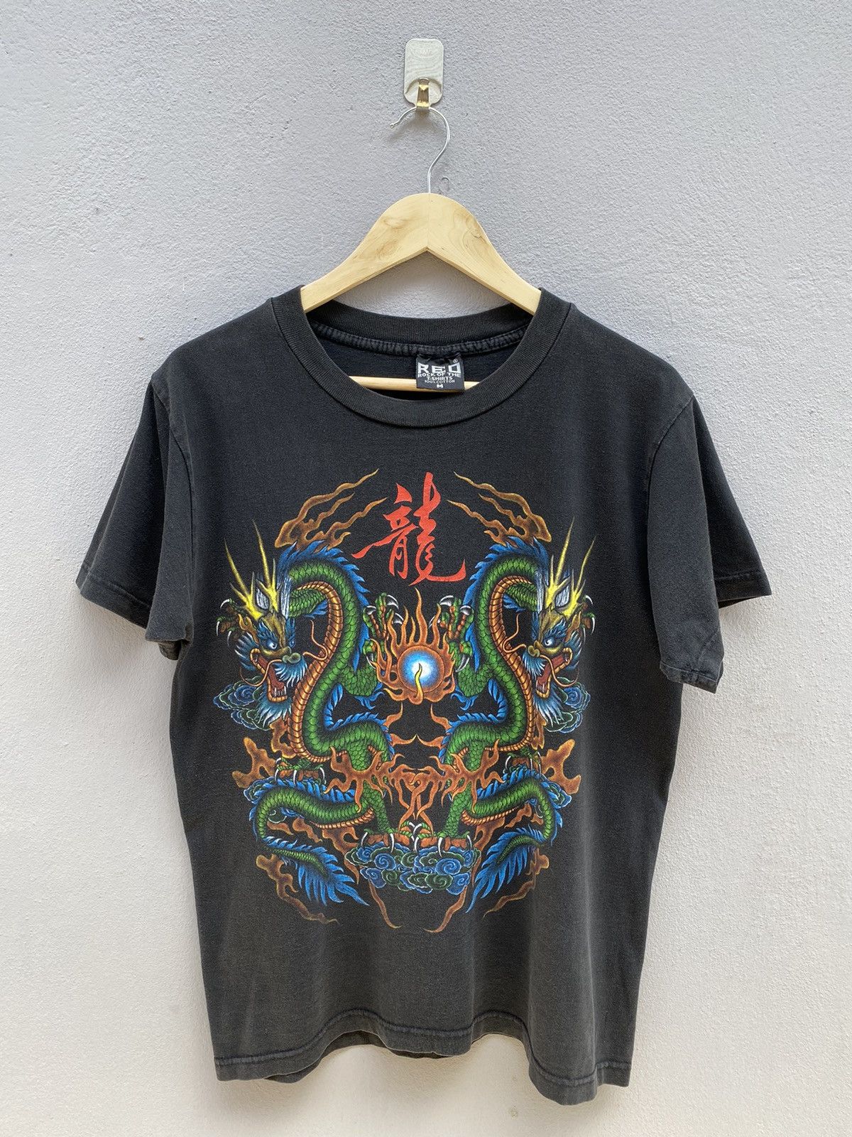💥RARE🔥90s Double Sided Graphics Motive to DRAGONS 🐉