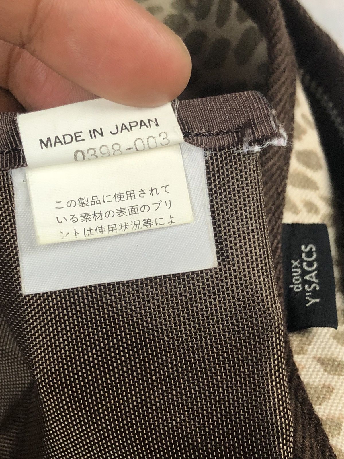 Yohji Yamamoto Y’SACCS by Yohji Yamamoto Leopard Print Mini Sling Bag Size ONE SIZE - 11 Thumbnail