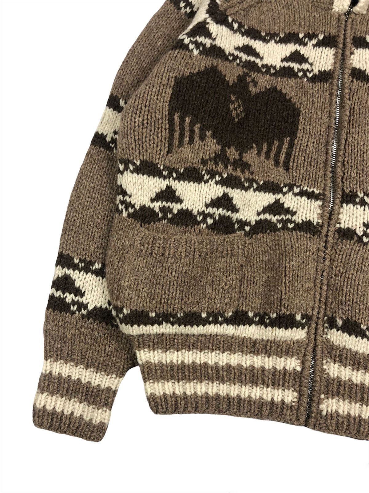 Native Vintage Native Eagle Hand Knit Zipper Sweater Kapital Size US M / EU 48-50 / 2 - 3 Thumbnail