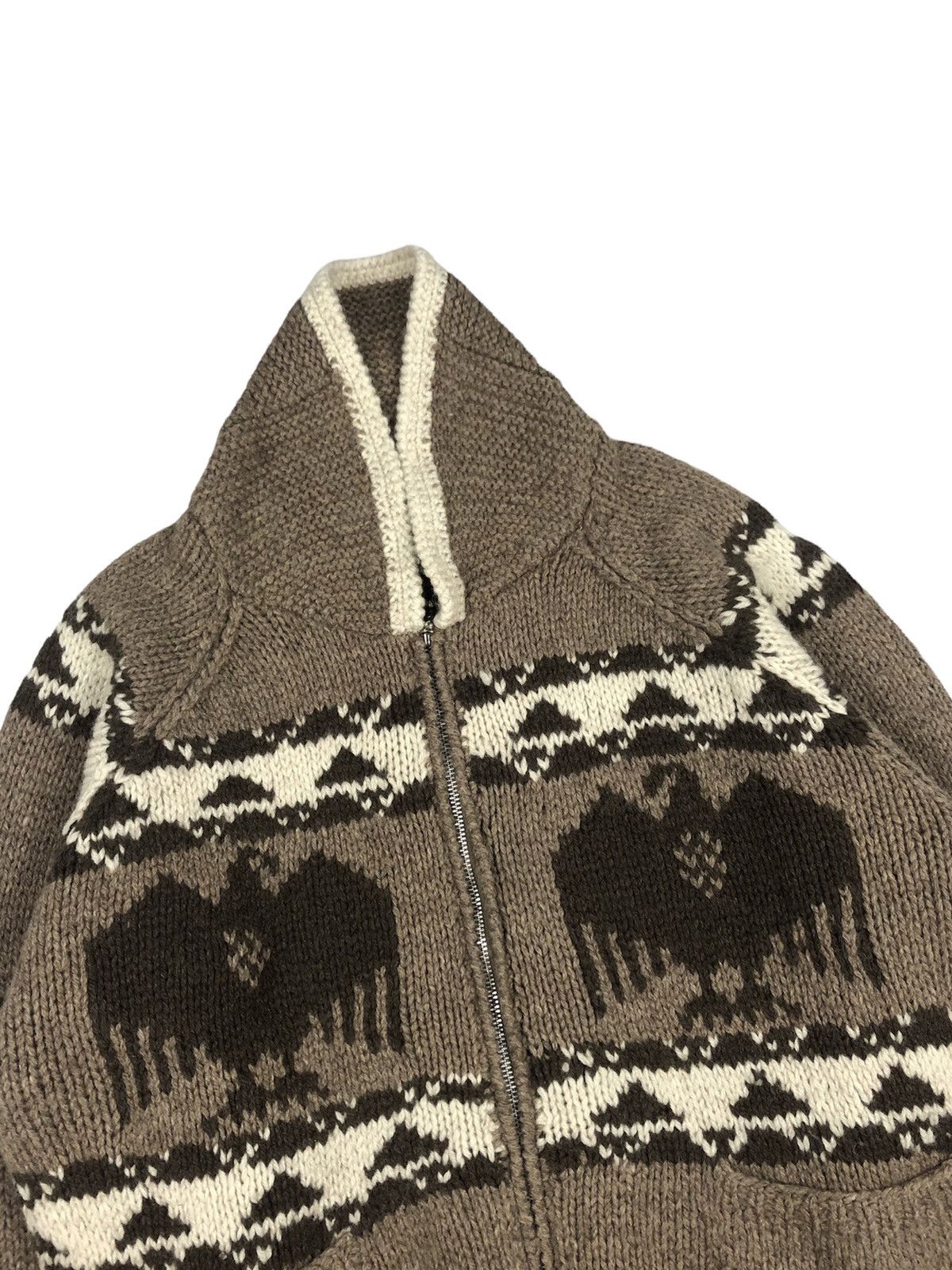 Native Vintage Native Eagle Hand Knit Zipper Sweater Kapital Size US M / EU 48-50 / 2 - 4 Thumbnail