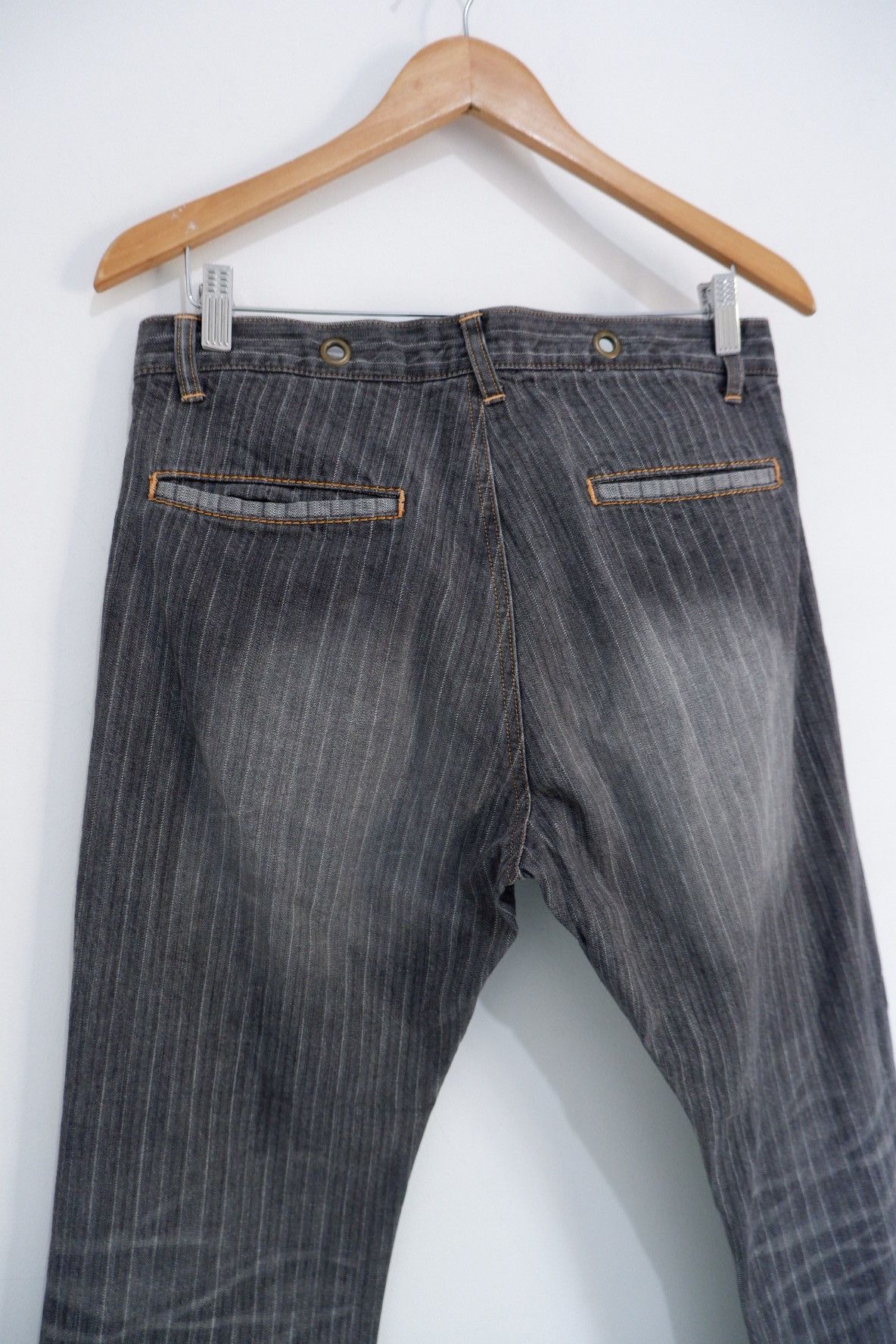 semanticdesign Vintage Semantic Design Flare Jeans Striped Size US 32 / EU 48 - 6 Thumbnail