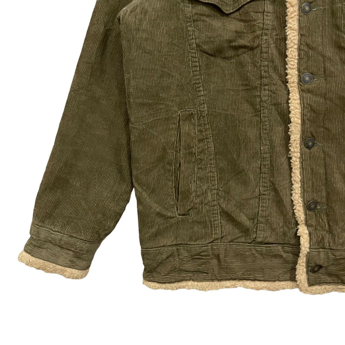 Vintage Vintage 90s Bobson International Shearling Corduroy Jacket Size US L / EU 52-54 / 3 - 7 Thumbnail