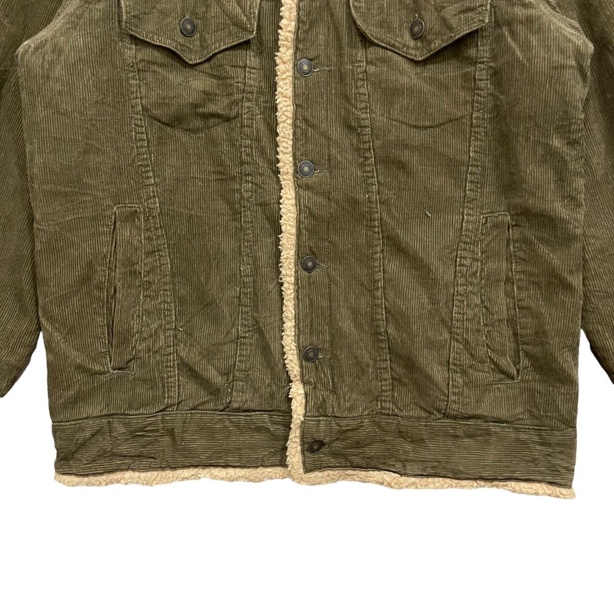 Vintage Vintage 90s Bobson International Shearling Corduroy Jacket Size US L / EU 52-54 / 3 - 5 Thumbnail
