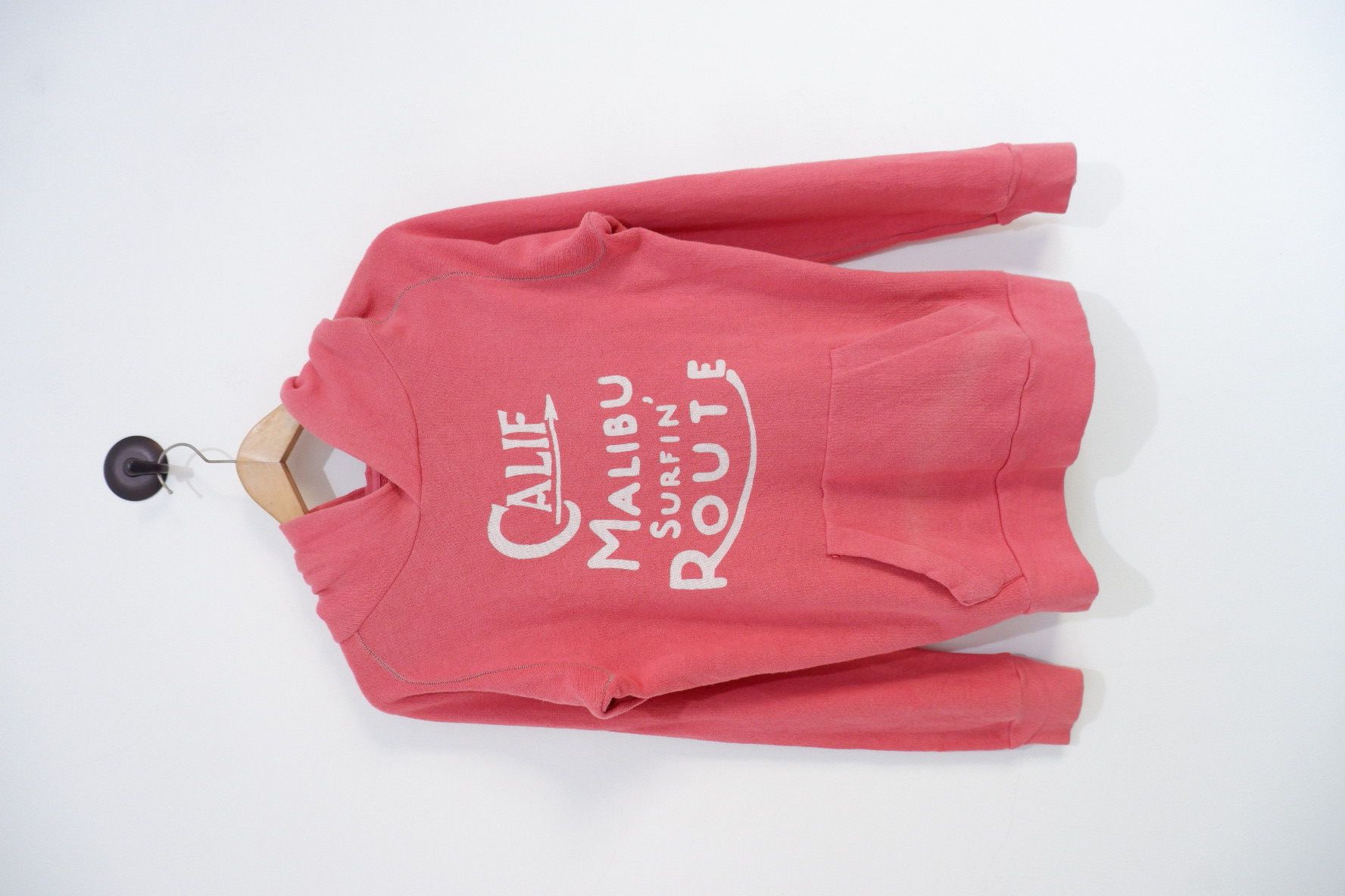 image of Beams Plus x Sunny Sports United Arrows Pullover Hoodie in Peach, Men's (Size Medium)