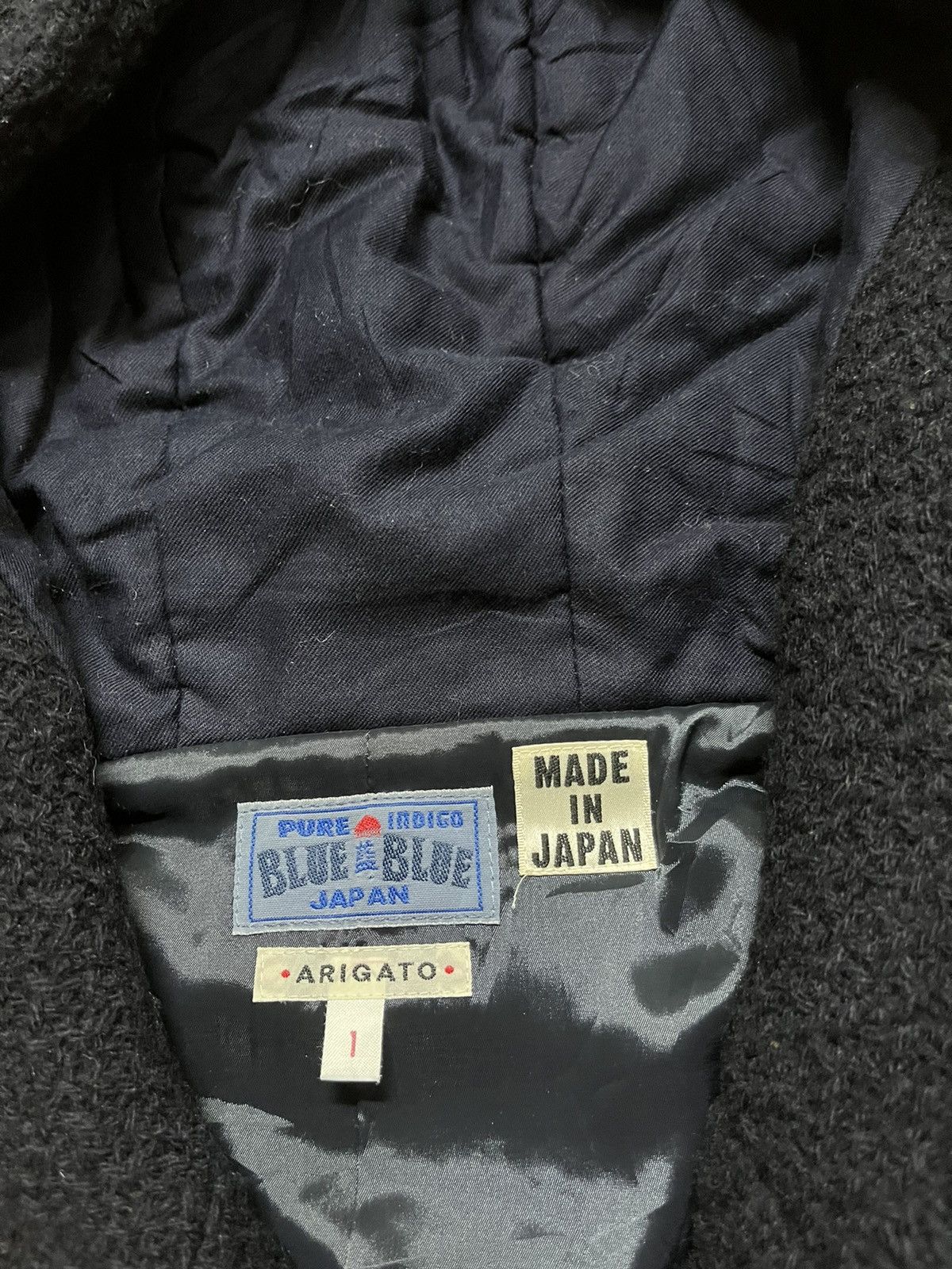 Blue Blue Japan × Indigo × Japanese Brand pure indigo blue blue japan wool jacket hoodie cropped Size US S / EU 44-46 / 1 - 5 Thumbnail
