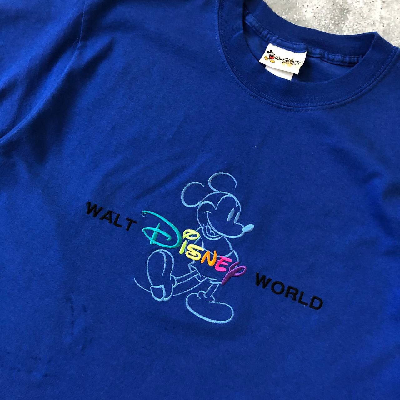 Disney Vintage 2000s Mickey Mouse Walt Disney World T Shirt Blue M Size US M / EU 48-50 / 2 - 3 Thumbnail