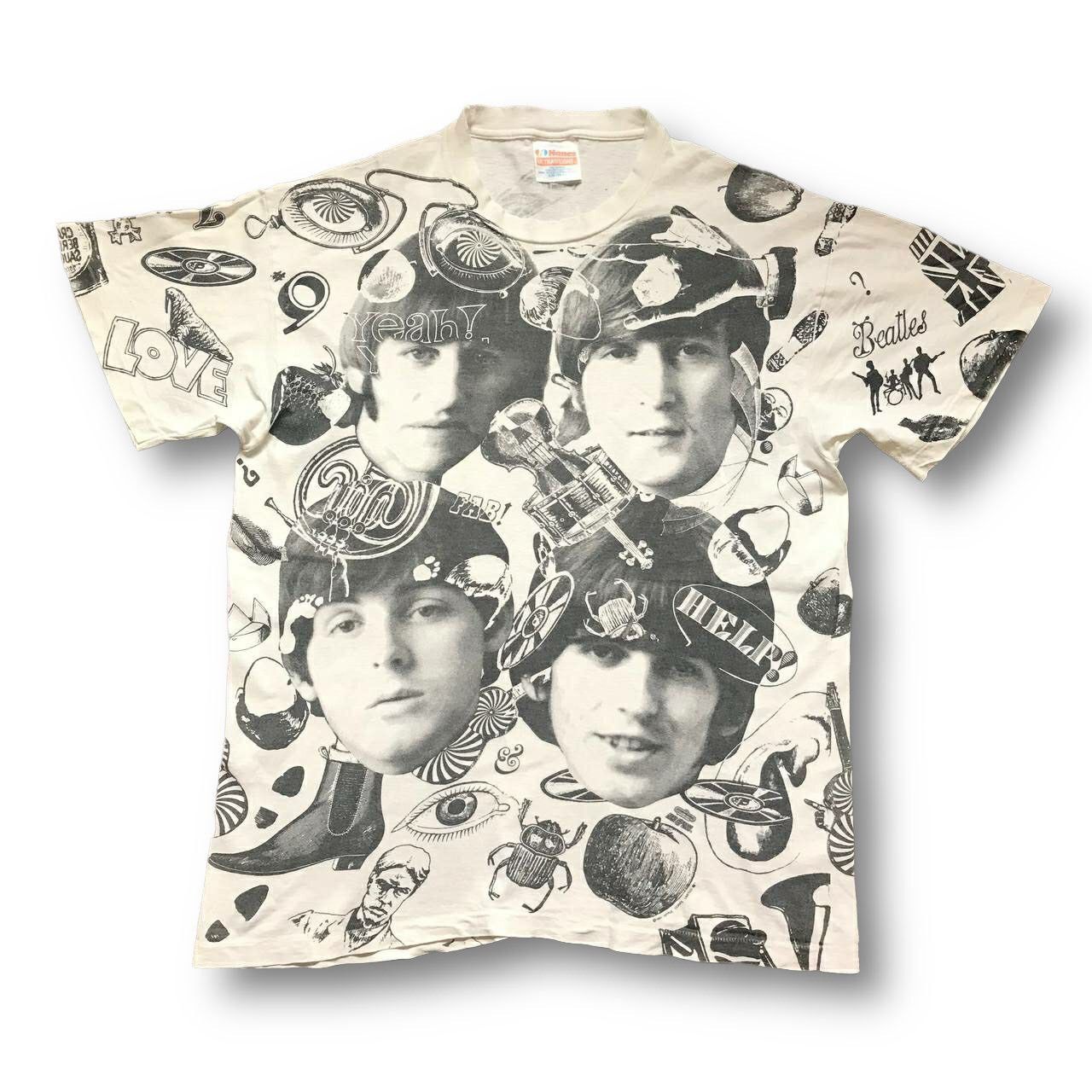 Band Tees Vintage 1991 The Beatles All Over Print T Shirt Size US L / EU 52-54 / 3 - 1 Thumbnail