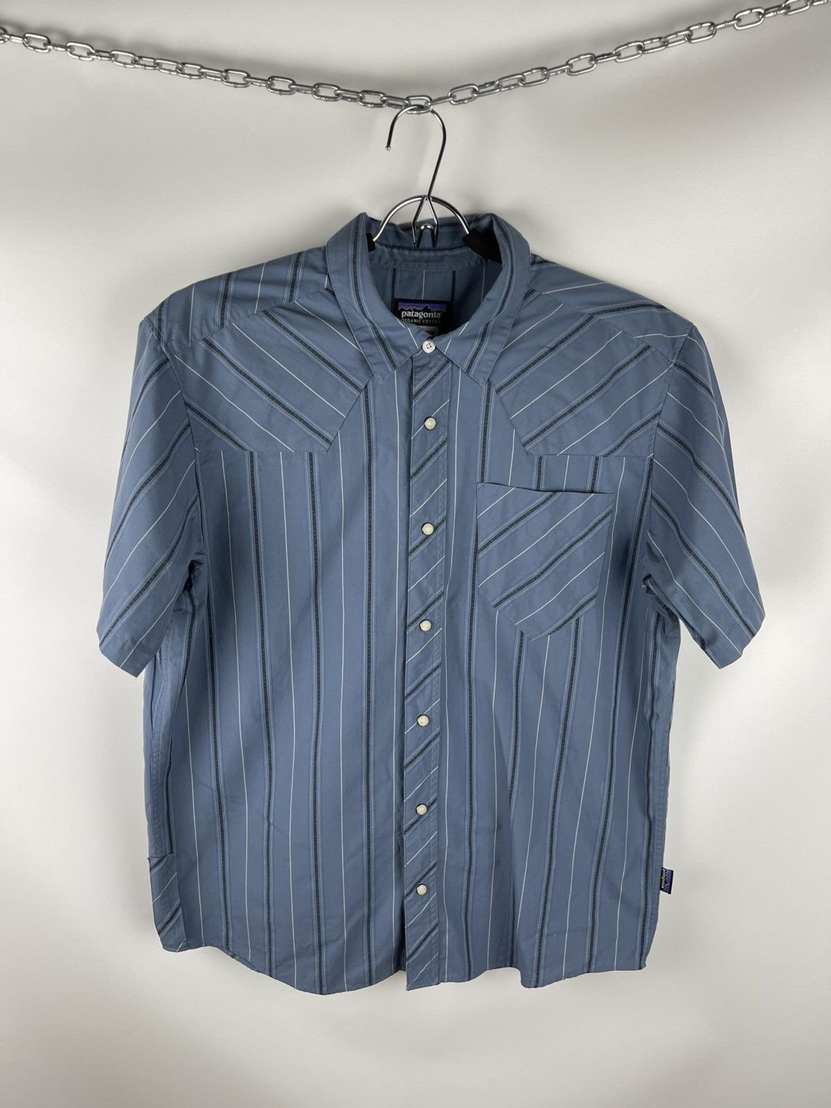 Patagonia Patagonia organic cotton striped short sleeve shirt Size US M / EU 48-50 / 2 - 3 Thumbnail