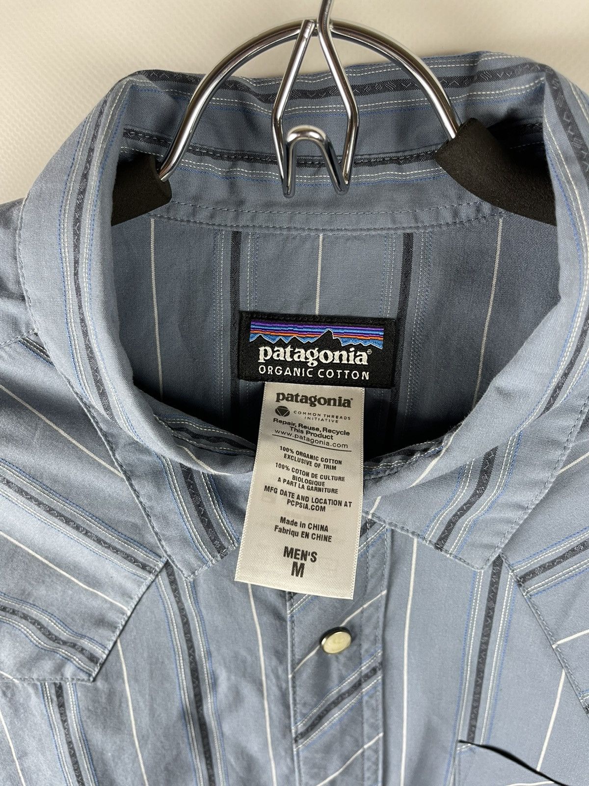 Patagonia Patagonia organic cotton striped short sleeve shirt Size US M / EU 48-50 / 2 - 7 Thumbnail