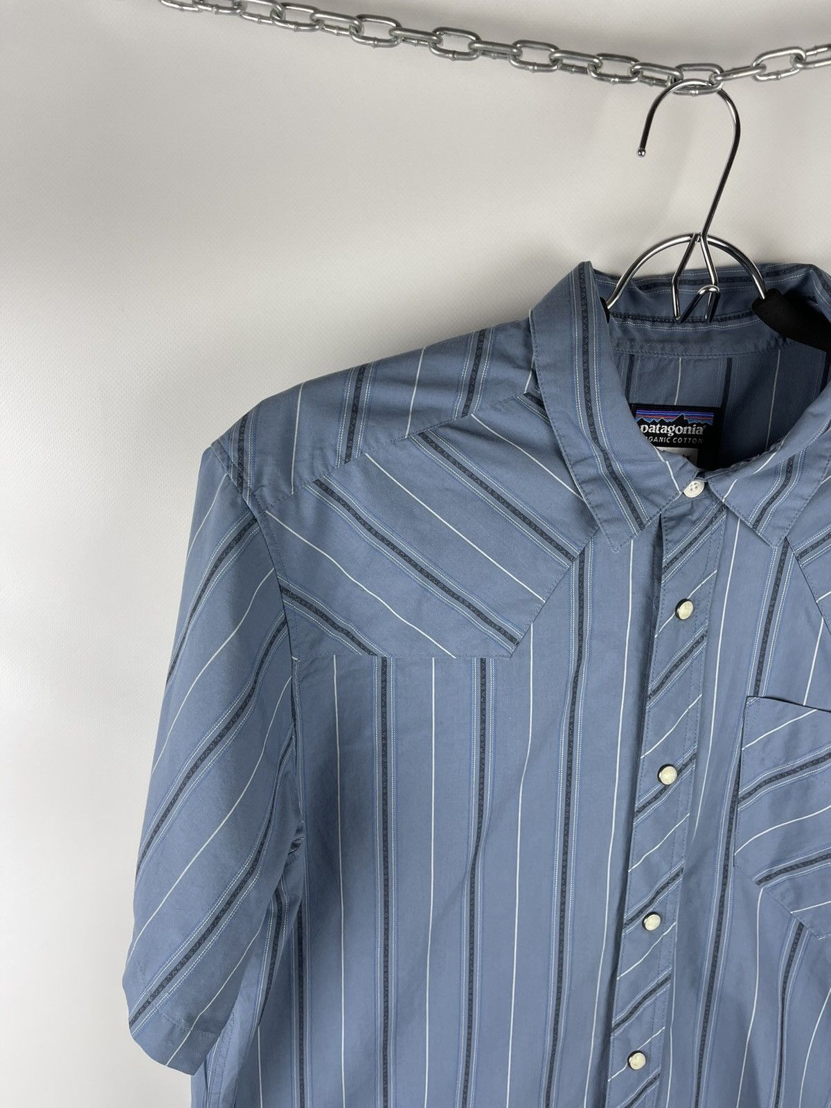 Patagonia Patagonia organic cotton striped short sleeve shirt Size US M / EU 48-50 / 2 - 2 Thumbnail