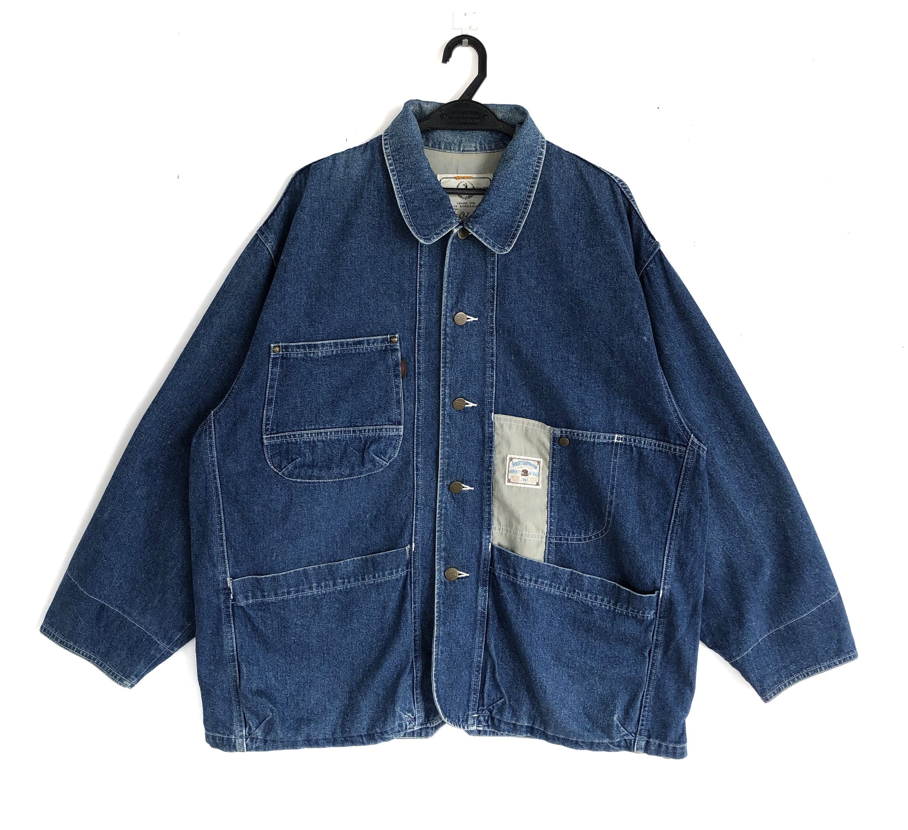 VINTAGE FORSET CHORE TOOLING DENIM JACKET