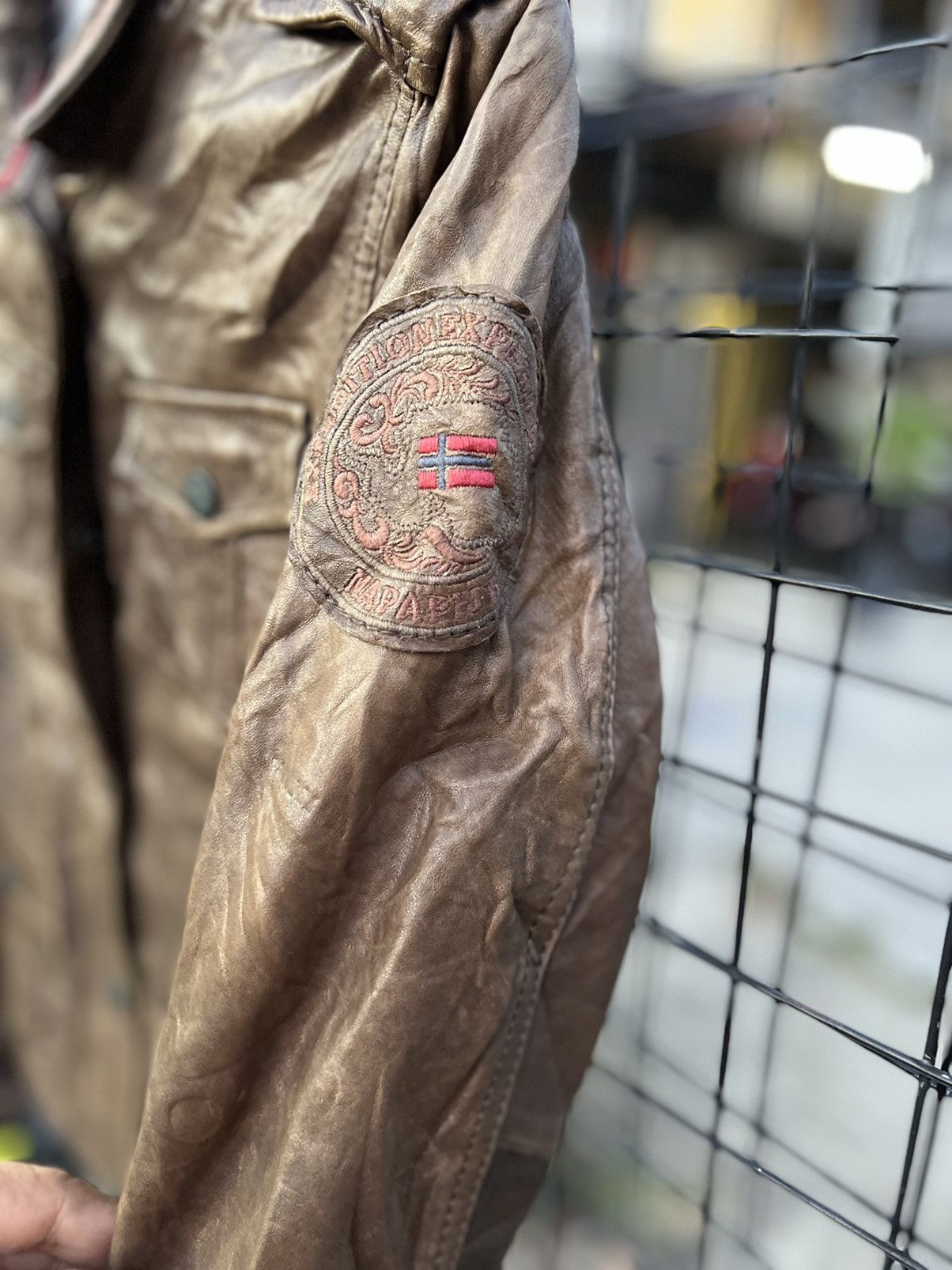 Napapijri Napapijri geographic expedition team leather jacket classic Size US XS / EU 42 / 0 - 7 Thumbnail