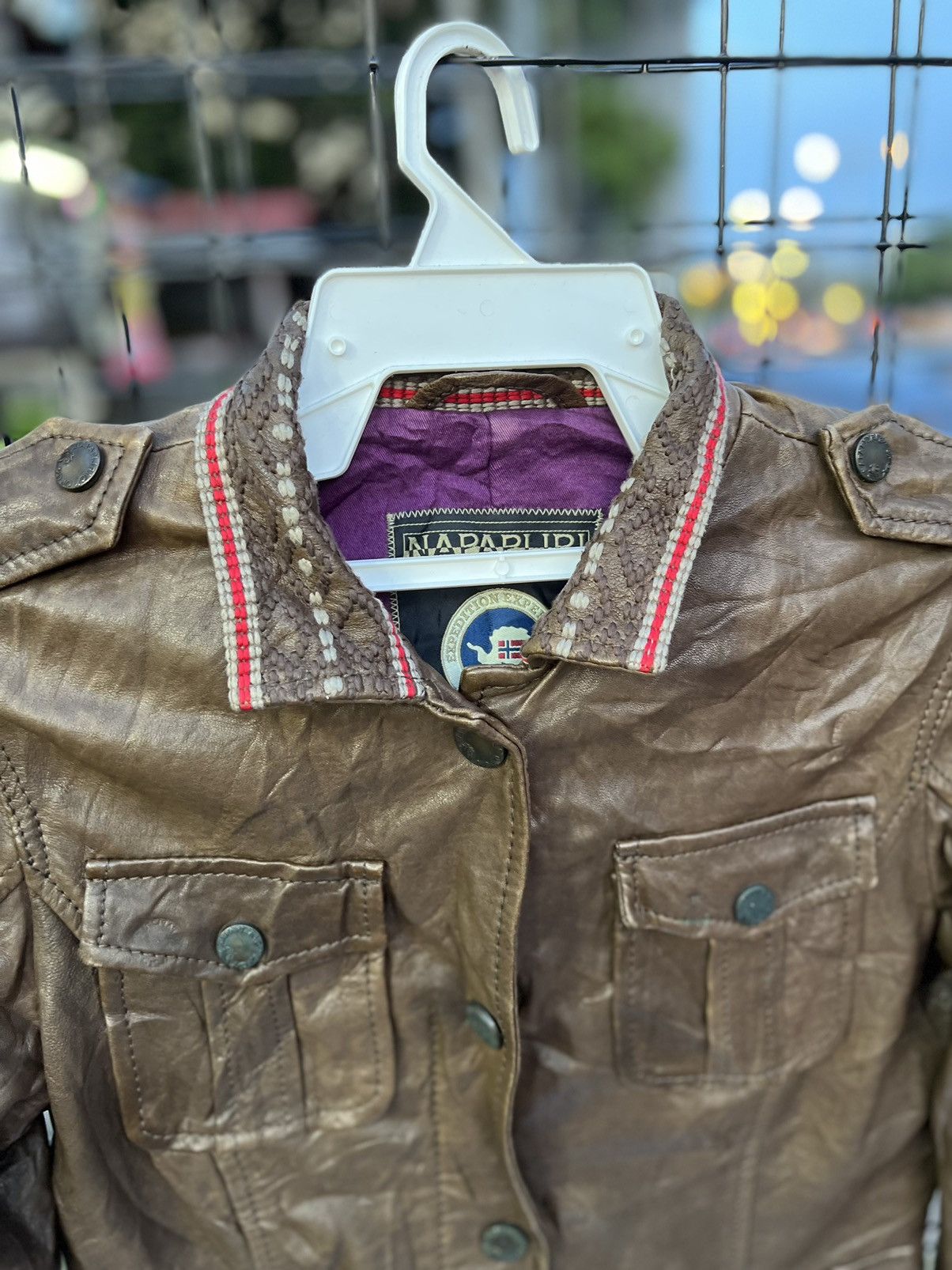 Napapijri Napapijri geographic expedition team leather jacket classic Size US XS / EU 42 / 0 - 2 Thumbnail