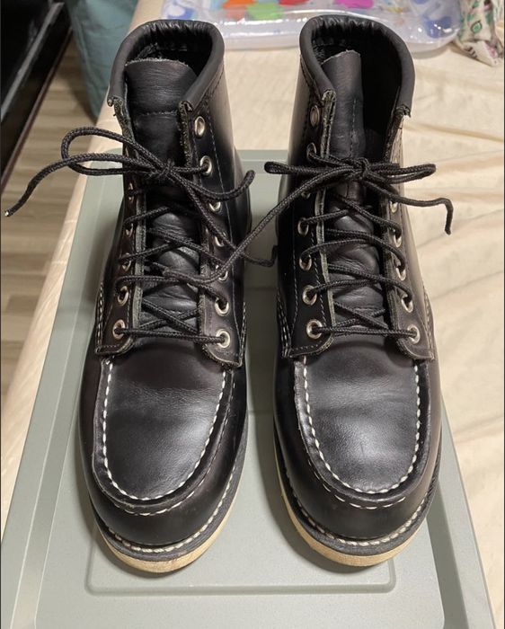 Red Wing Red Wing Boots Moc 8130 Black Chrome Size 4E | Grailed