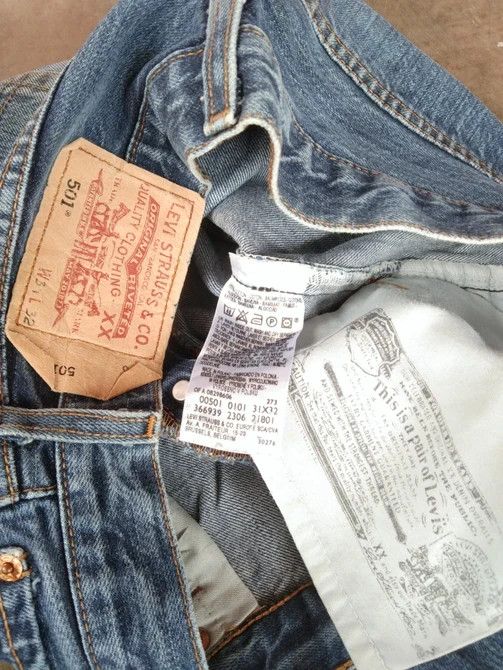 Levi's Vintage Levi's 501 Straight Leg Jeans 31x32 Size US 31 - 6 Thumbnail