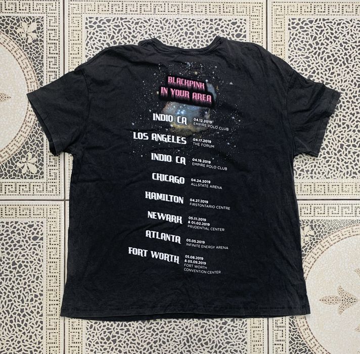 Bershka K pop Black Pink 2019 tour tee Grailed