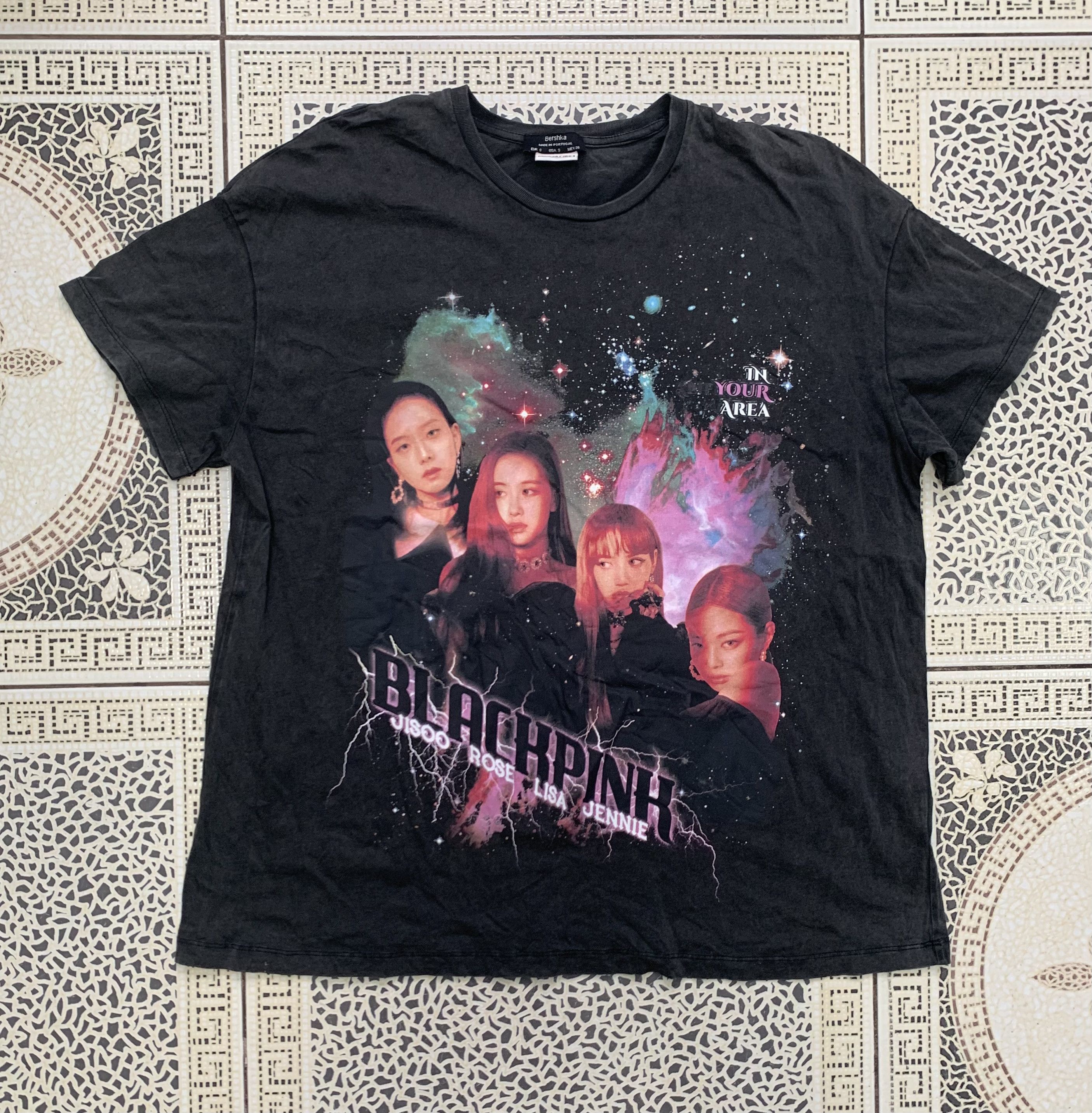 Bershka K pop Black Pink 2019 tour tee Grailed