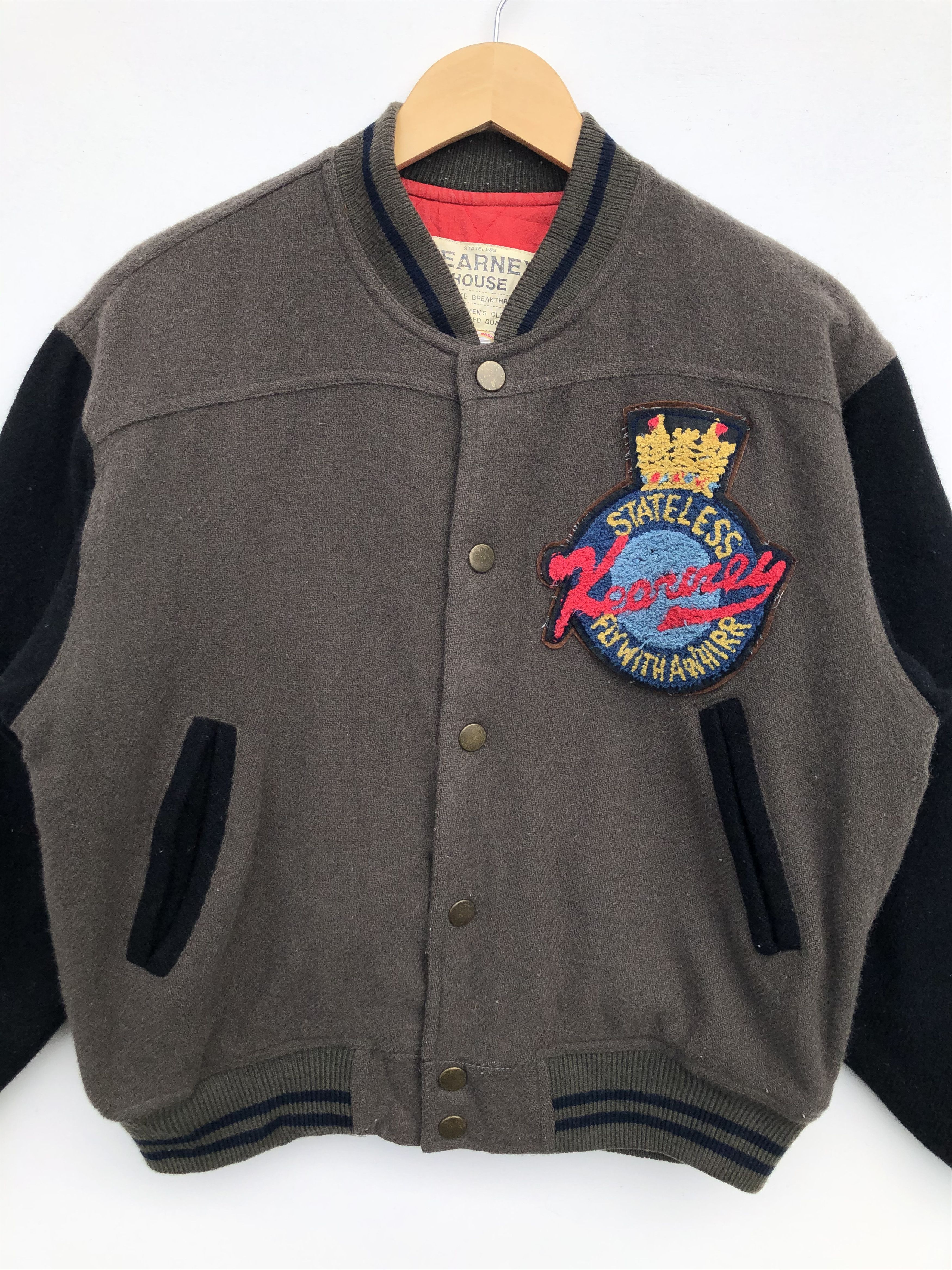 Japanese Brand VINTAGE JAPAN’S KEARNEY HOUSE FIGHTER WOOL VARSITY JACKET Size US M / EU 48-50 / 2 - 9 Thumbnail