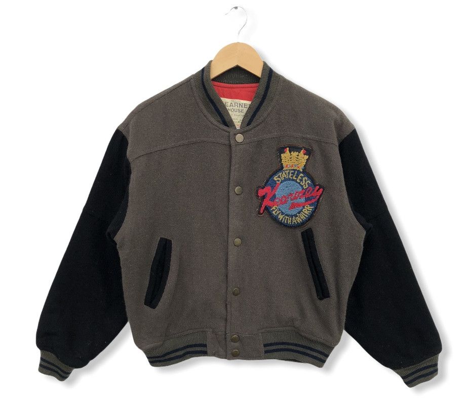 Japanese Brand VINTAGE JAPAN’S KEARNEY HOUSE FIGHTER WOOL VARSITY JACKET Size US M / EU 48-50 / 2 - 2 Thumbnail