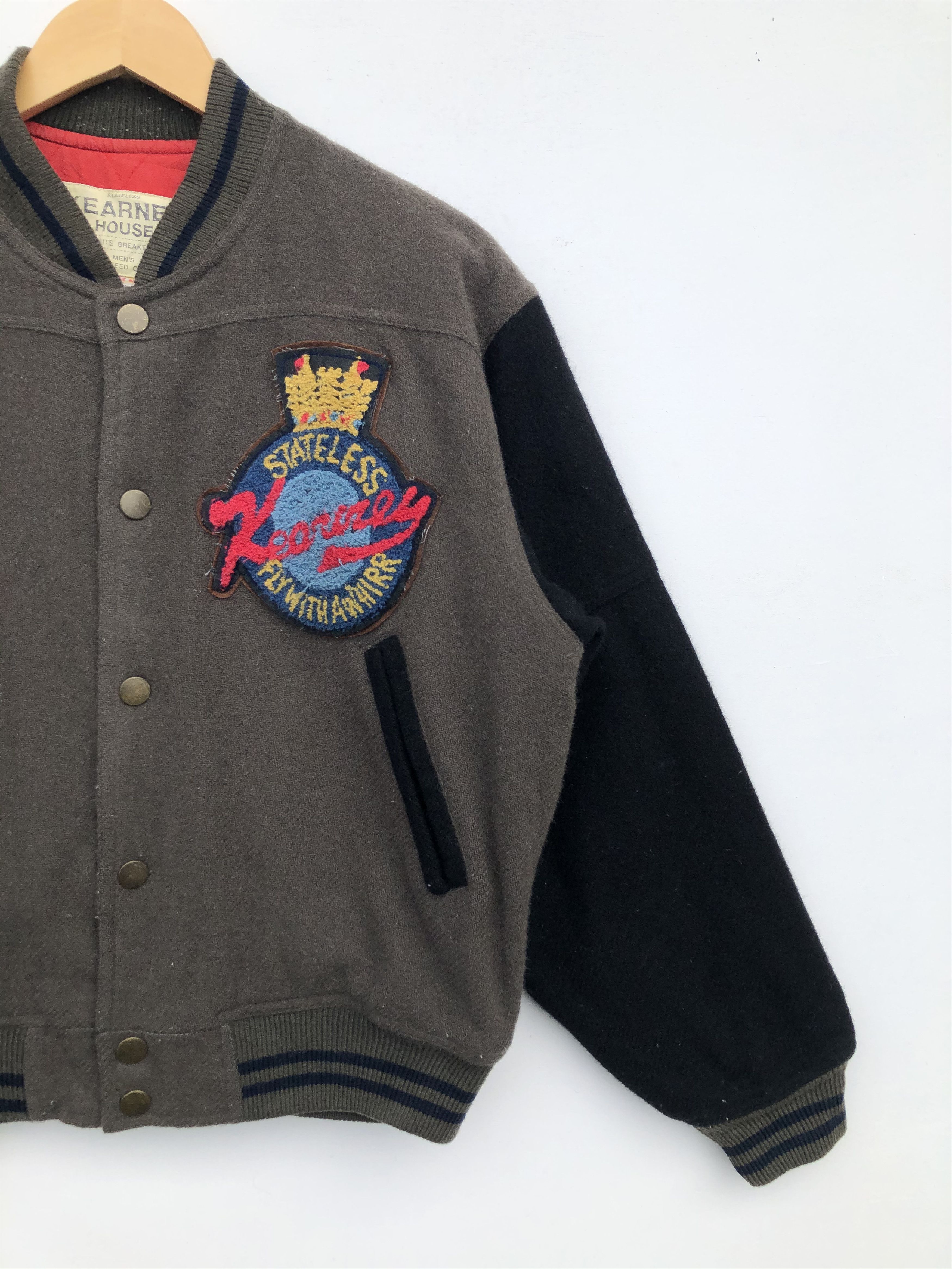 Japanese Brand VINTAGE JAPAN’S KEARNEY HOUSE FIGHTER WOOL VARSITY JACKET Size US M / EU 48-50 / 2 - 7 Thumbnail
