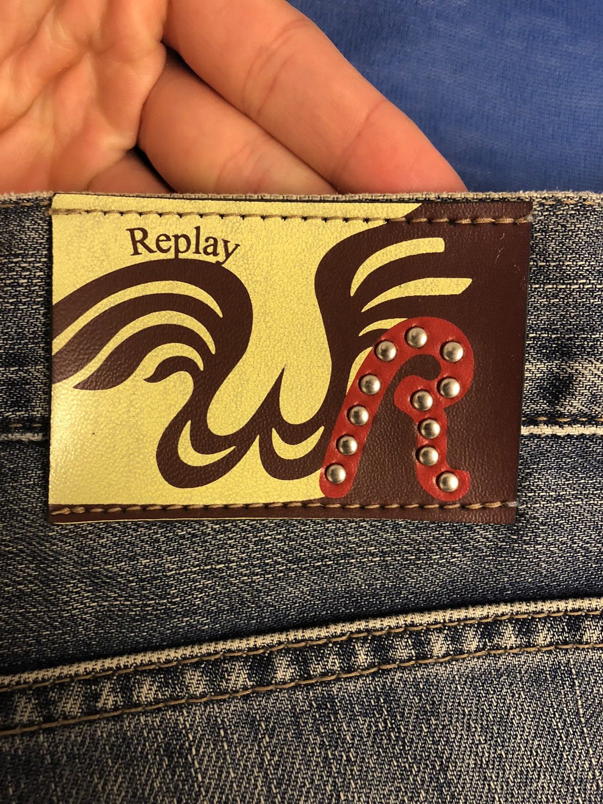 Replay REPLAY RARE VINTAGE DISTRESSED GREAT QUALITY DENIM JEANS Size US 34 / EU 50 - 3 Thumbnail
