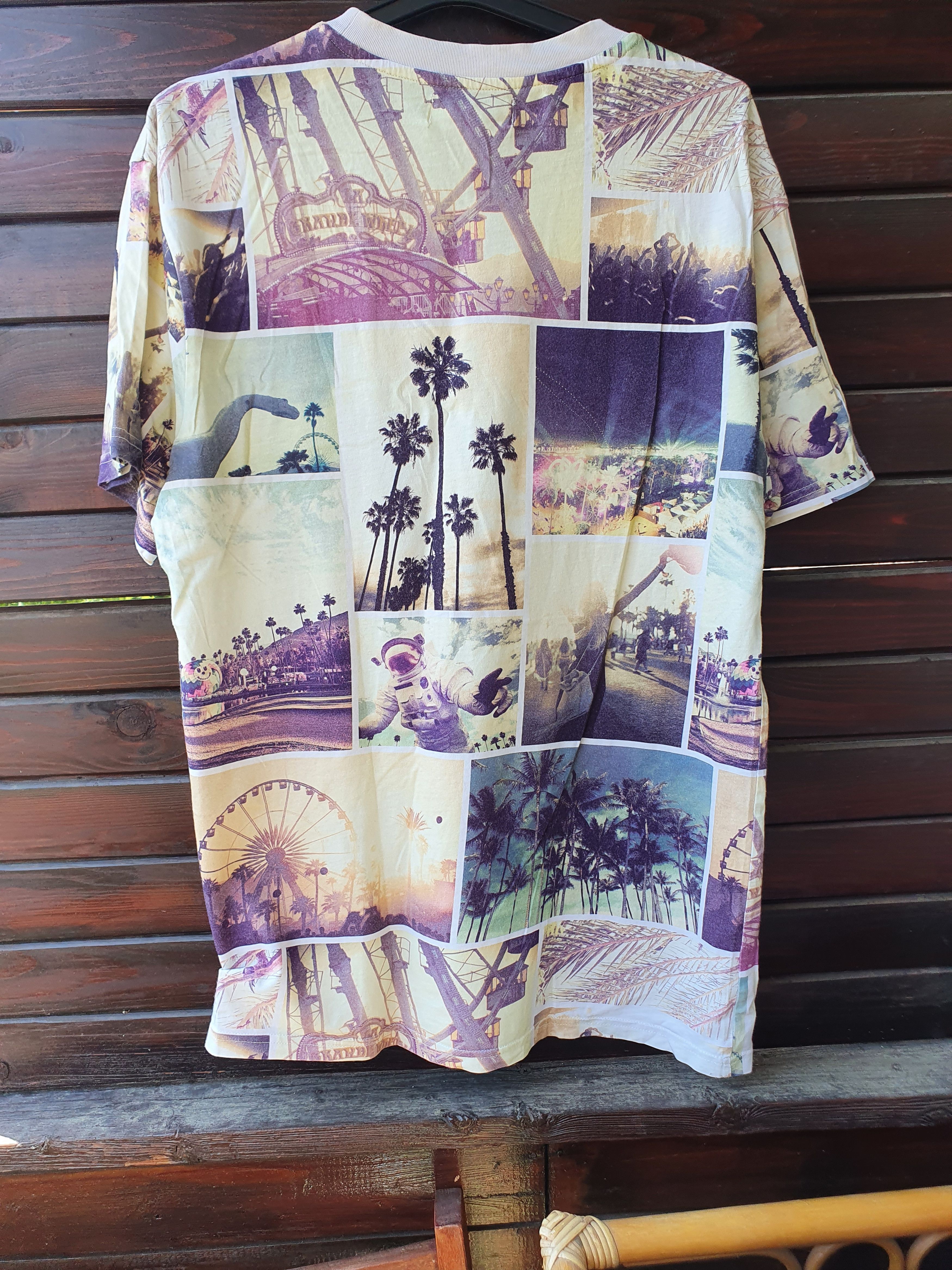 Coachella H&M x Coachella photograph all over print tee,sz M? Size US M / EU 48-50 / 2 - 7 Thumbnail