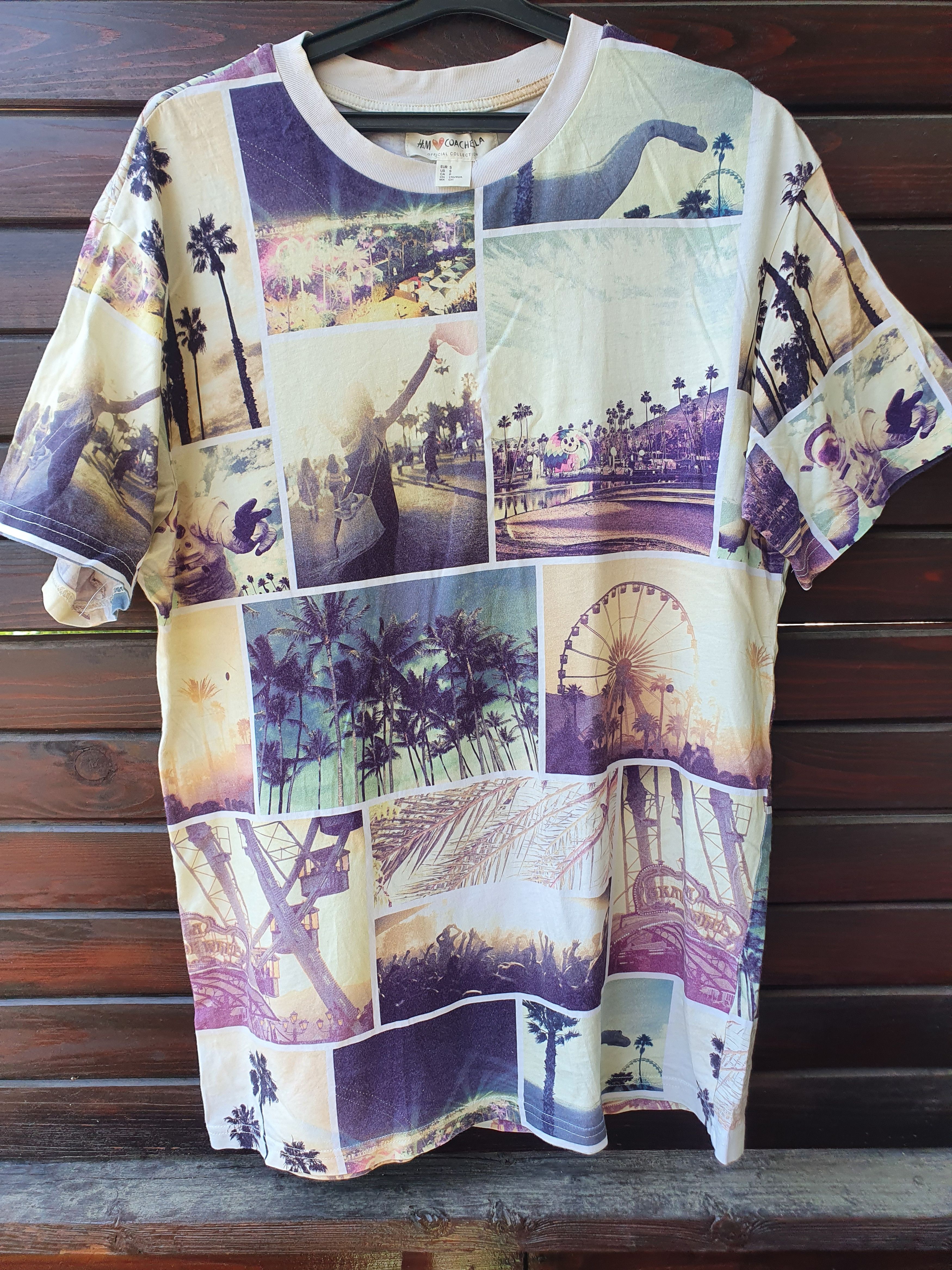 Coachella H&M x Coachella photograph all over print tee,sz M? Size US M / EU 48-50 / 2 - 2 Thumbnail