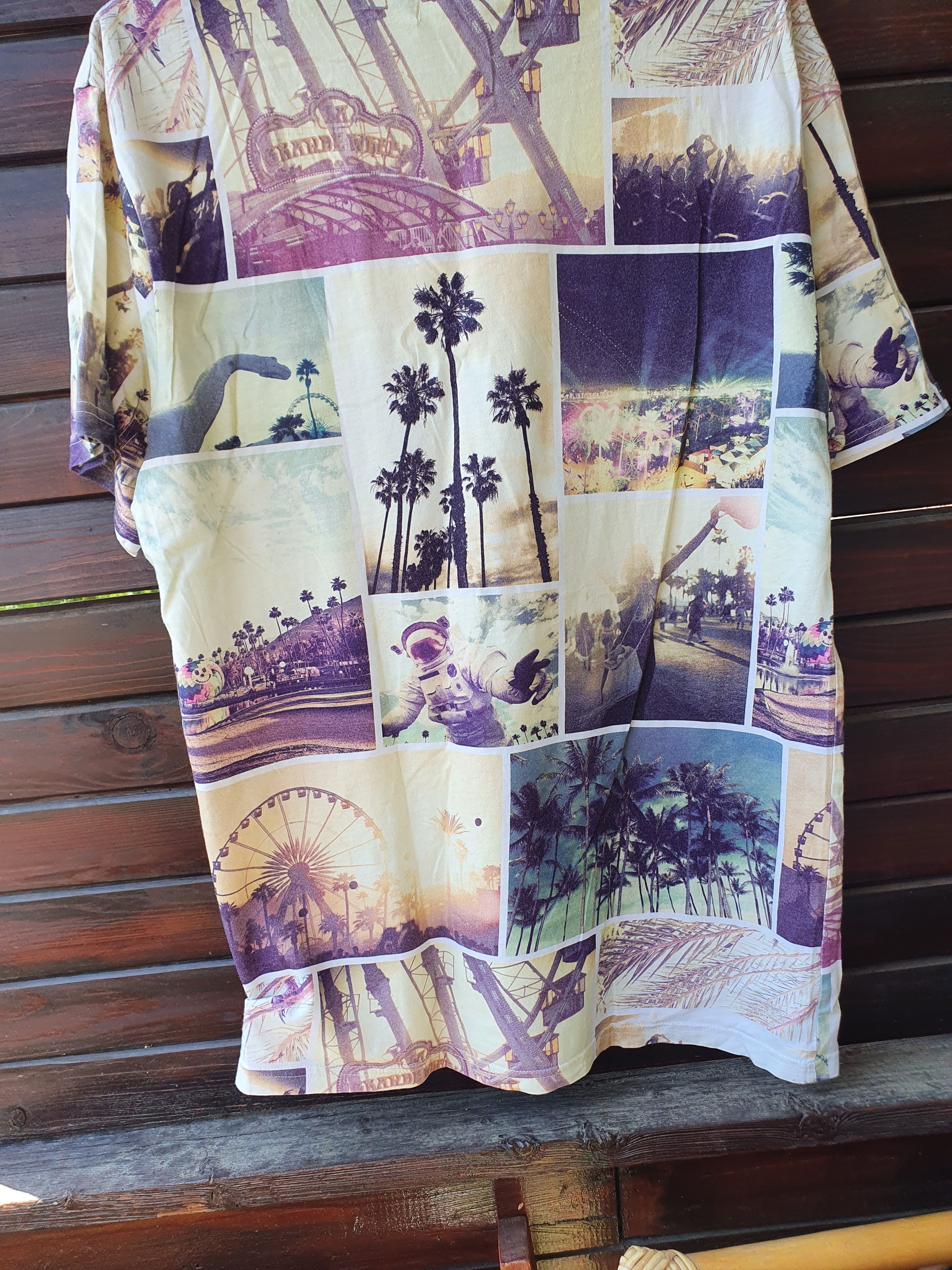 Coachella H&M x Coachella photograph all over print tee,sz M? Size US M / EU 48-50 / 2 - 8 Thumbnail