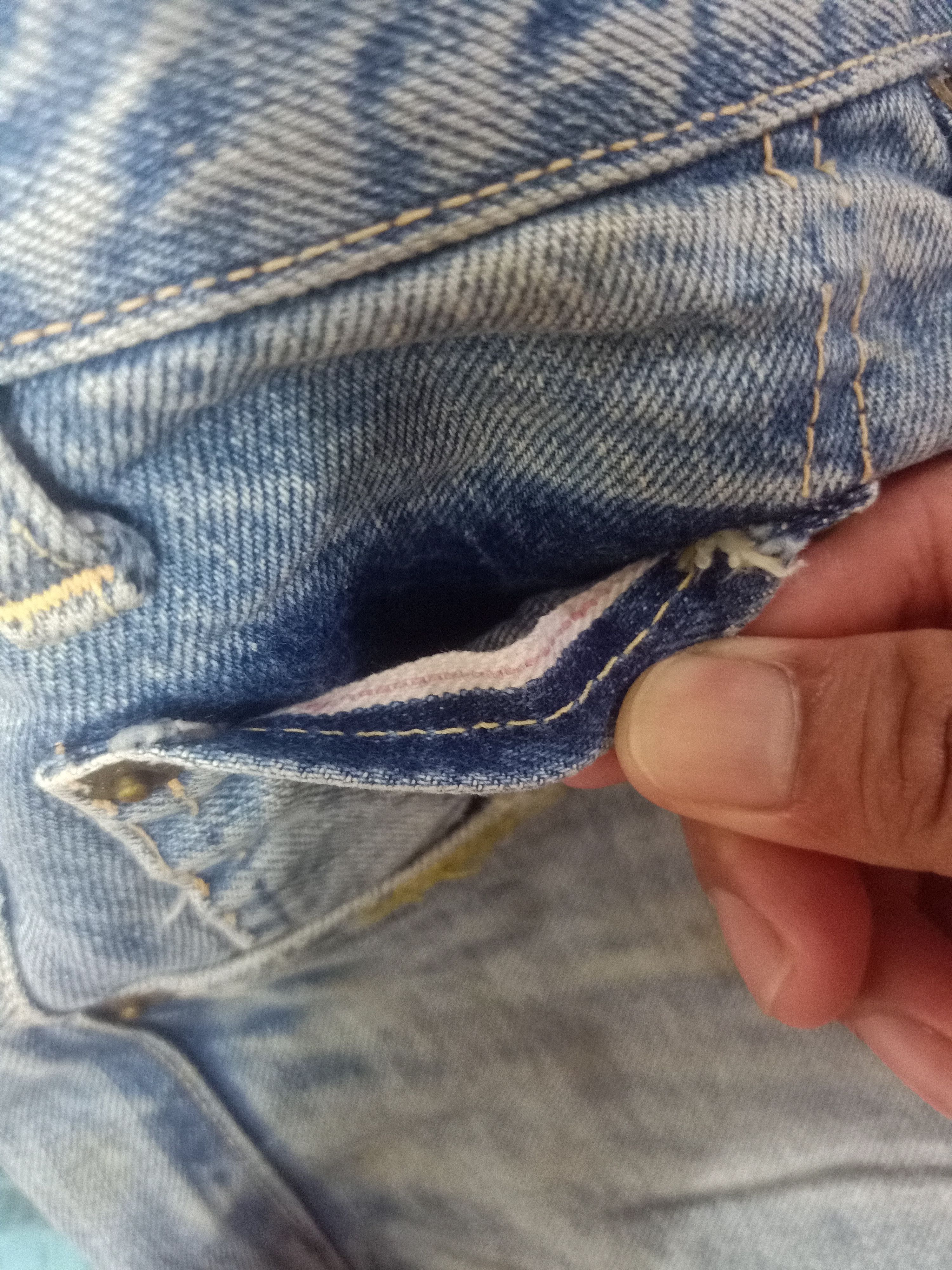 Fat Tokyo Vtg Baggy Fat Tokyo Japan Selvedge Denim Distressed Jeans Size US 35 - 14 Thumbnail