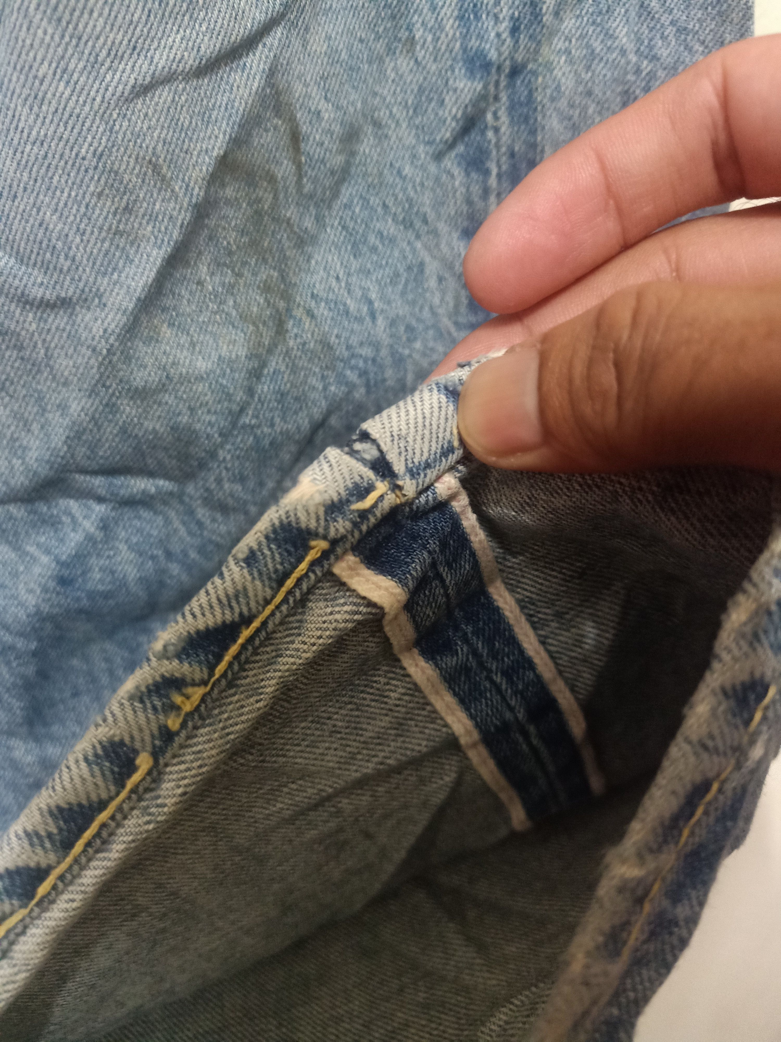 Fat Tokyo Vtg Baggy Fat Tokyo Japan Selvedge Denim Distressed Jeans Size US 35 - 7 Thumbnail