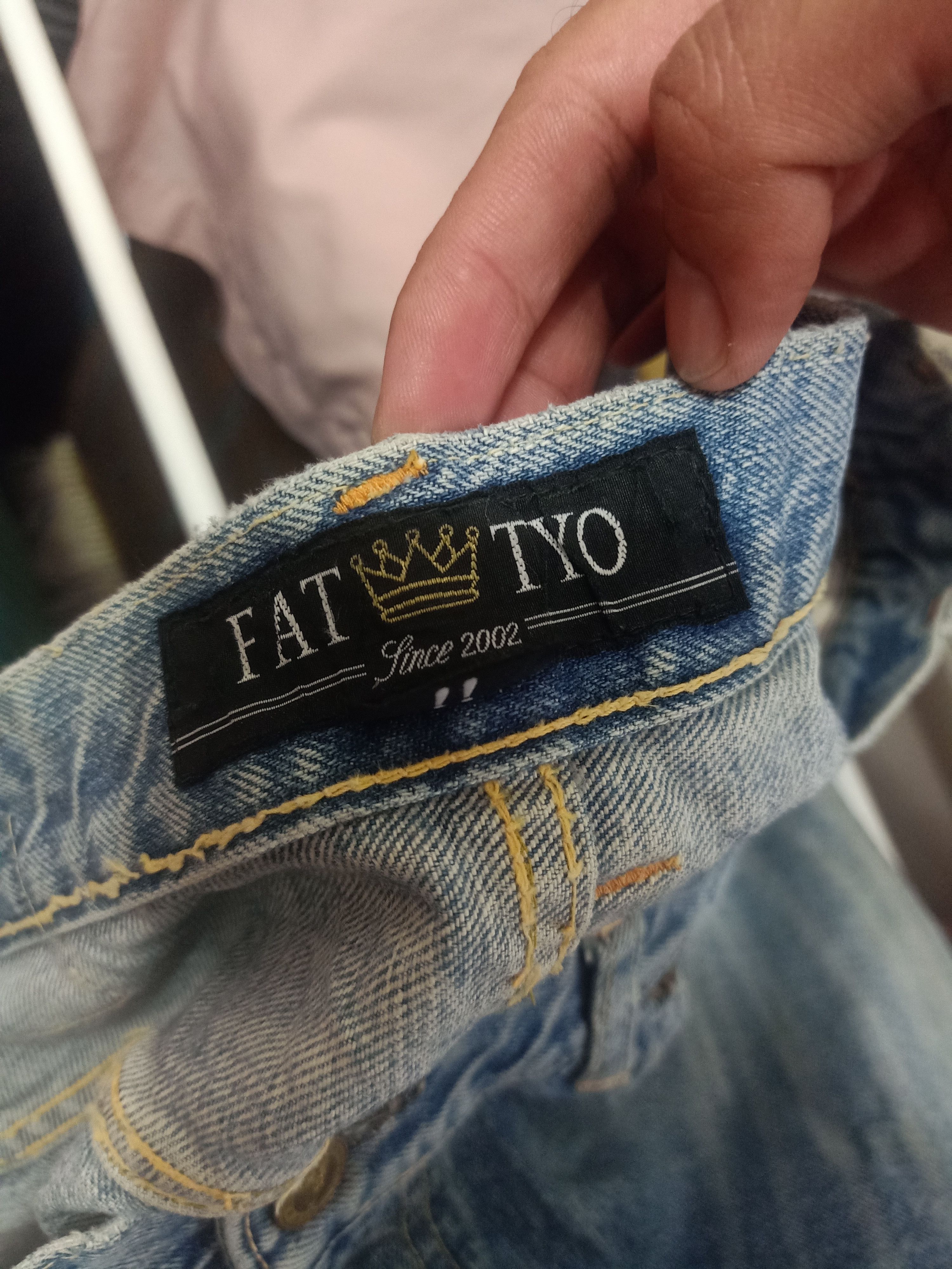 Fat Tokyo Vtg Baggy Fat Tokyo Japan Selvedge Denim Distressed Jeans Size US 35 - 16 Thumbnail