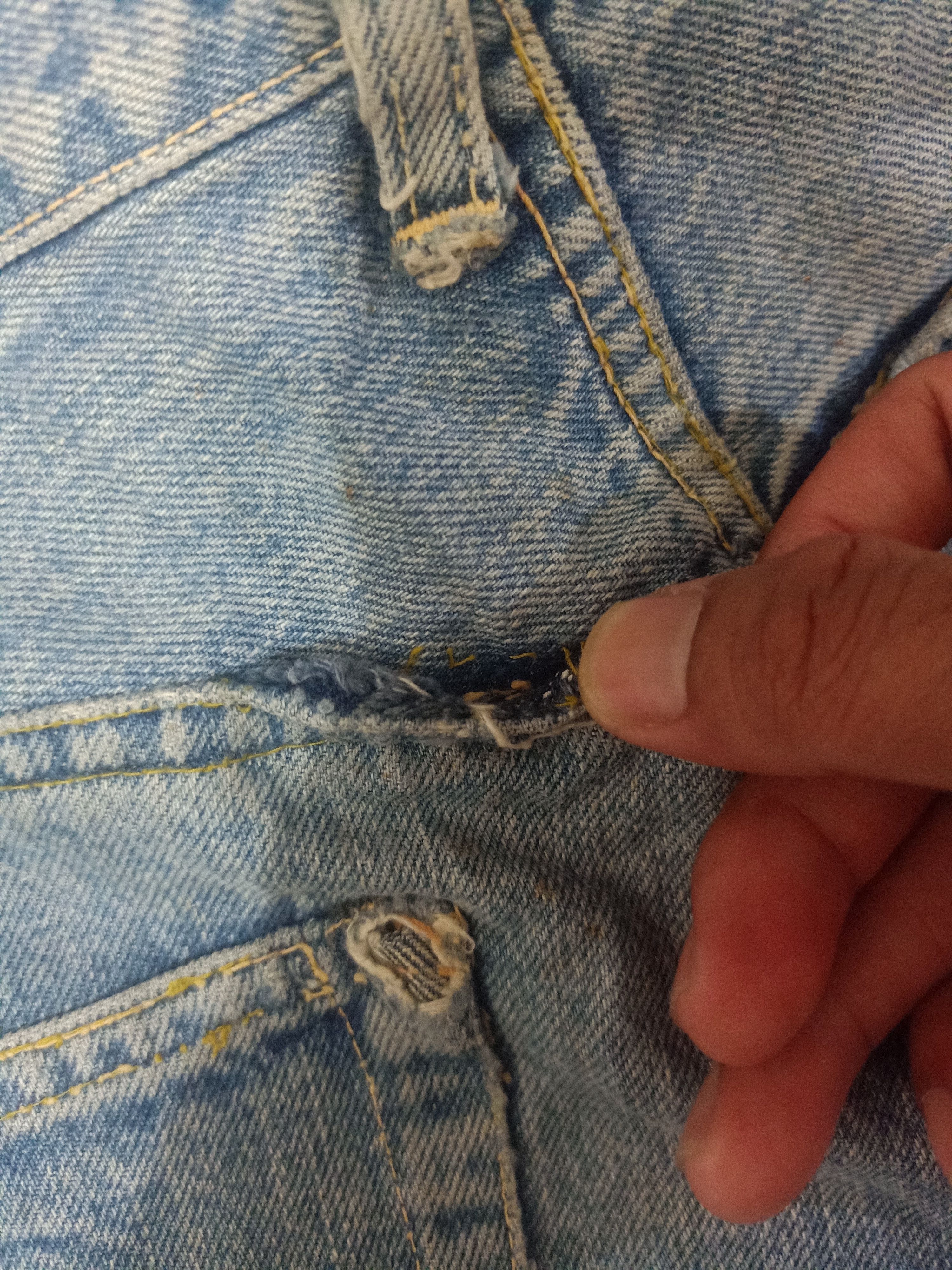 Fat Tokyo Vtg Baggy Fat Tokyo Japan Selvedge Denim Distressed Jeans Size US 35 - 13 Thumbnail